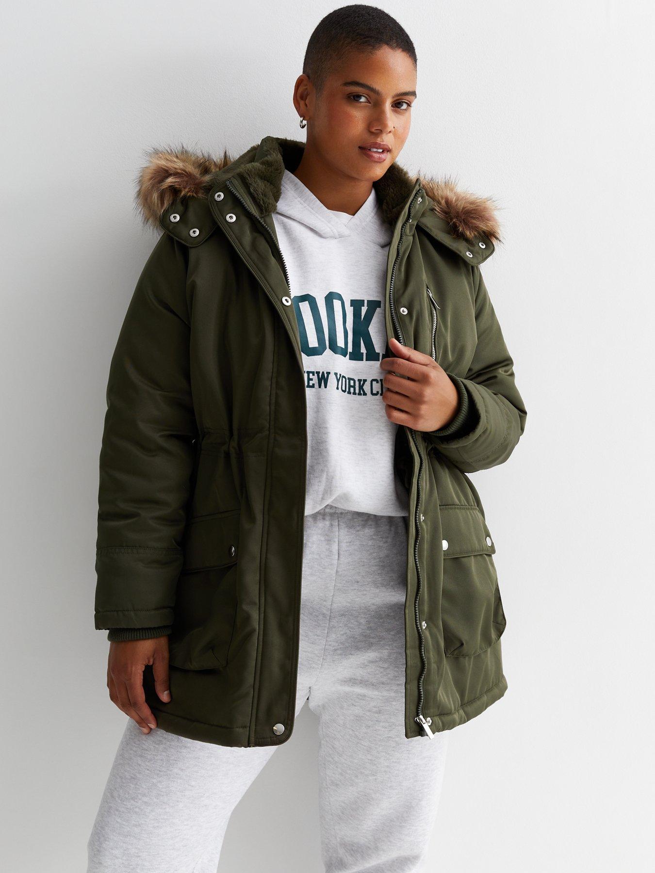 New look green clearance parka