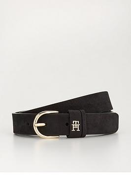 tommy hilfiger essential leather belt - black