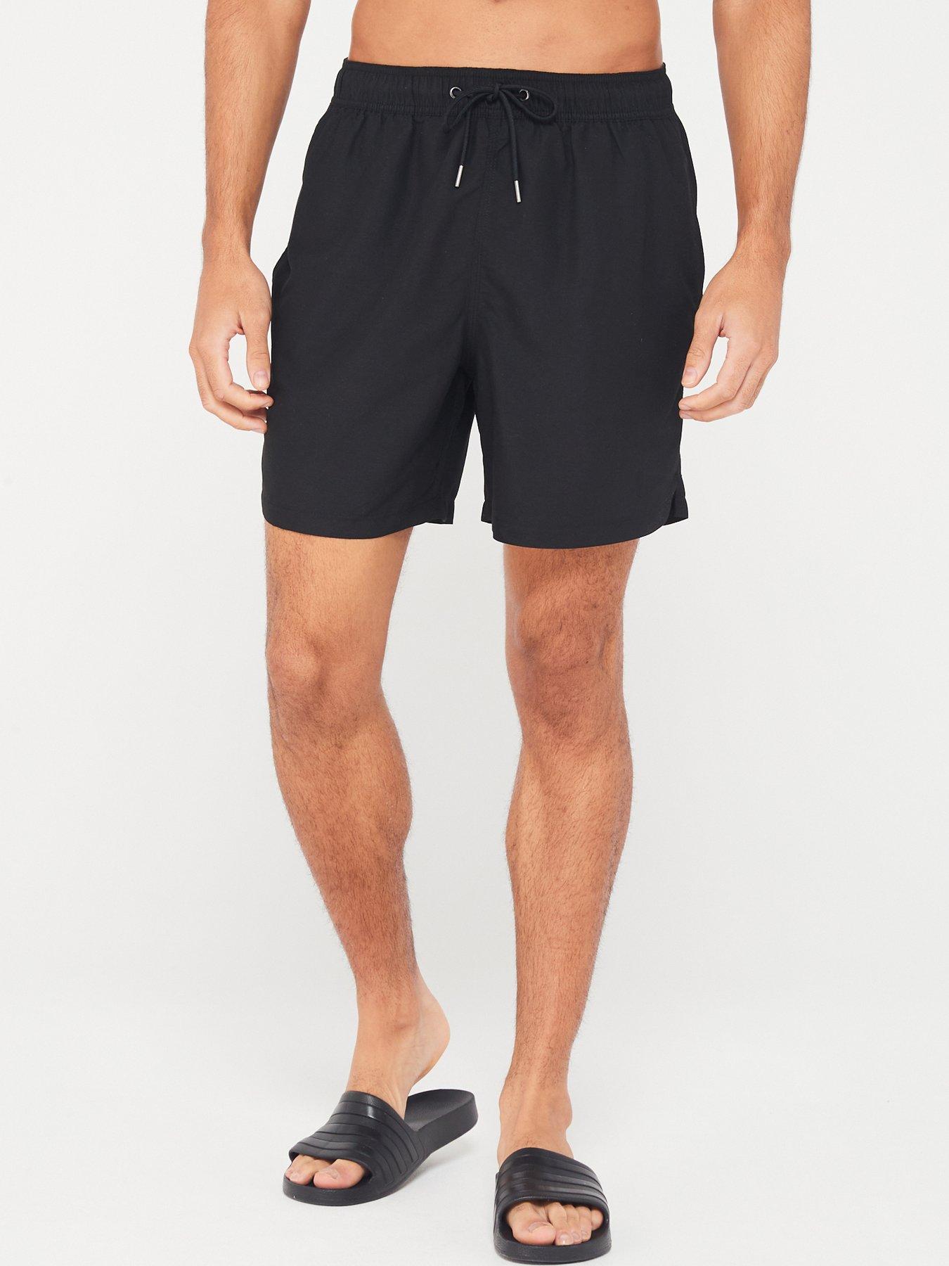 Mens black swim shorts uk on sale