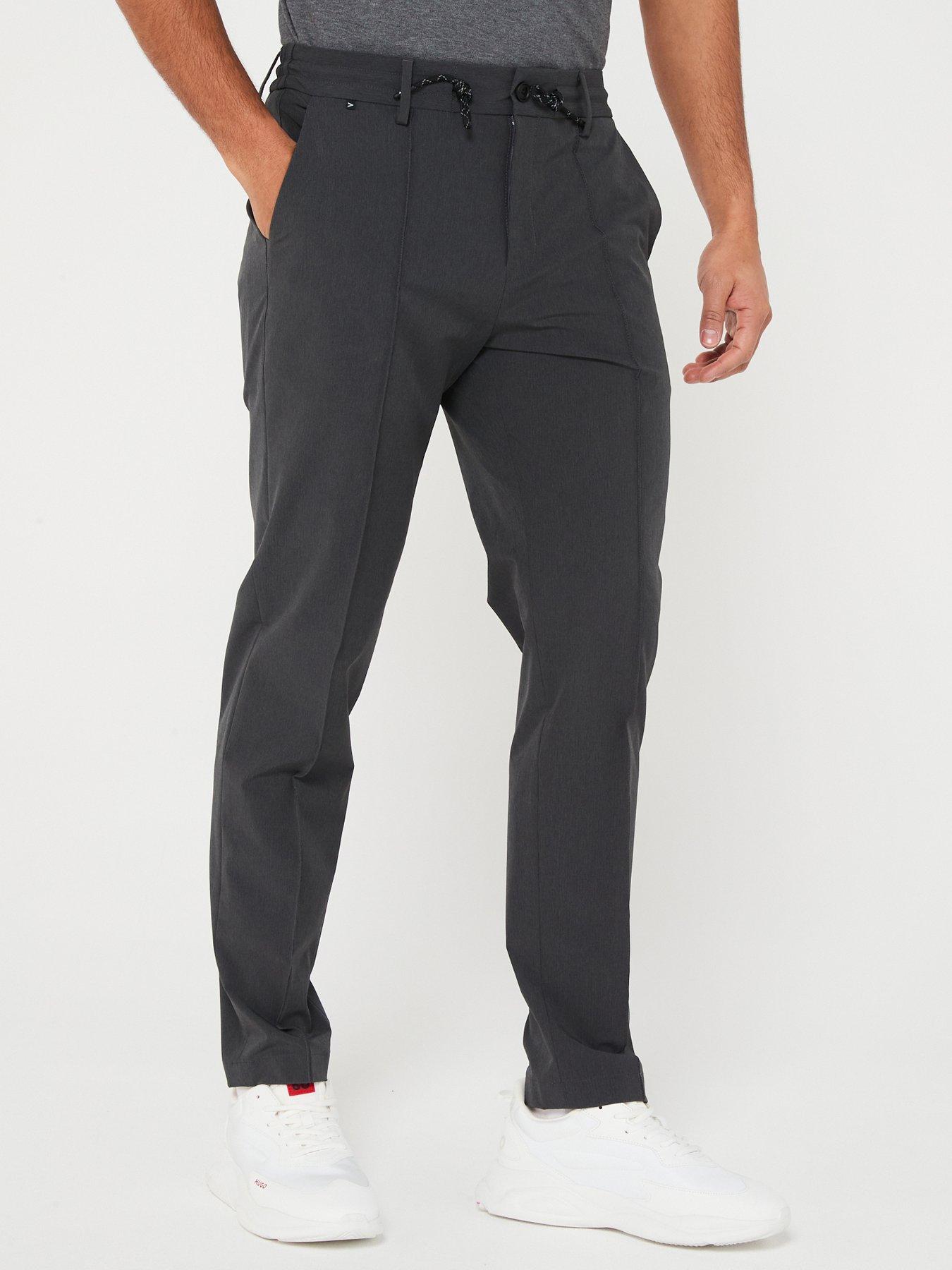 BOSS P-Genius-WG Slim Fit Suit Trousers - Black | very.co.uk