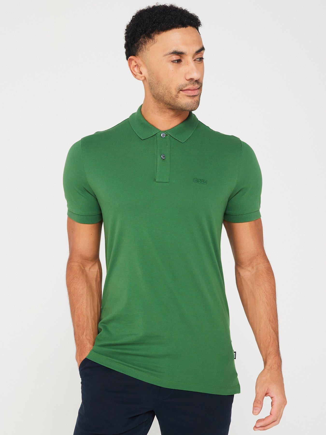 Hugo boss green t shop shirt sale