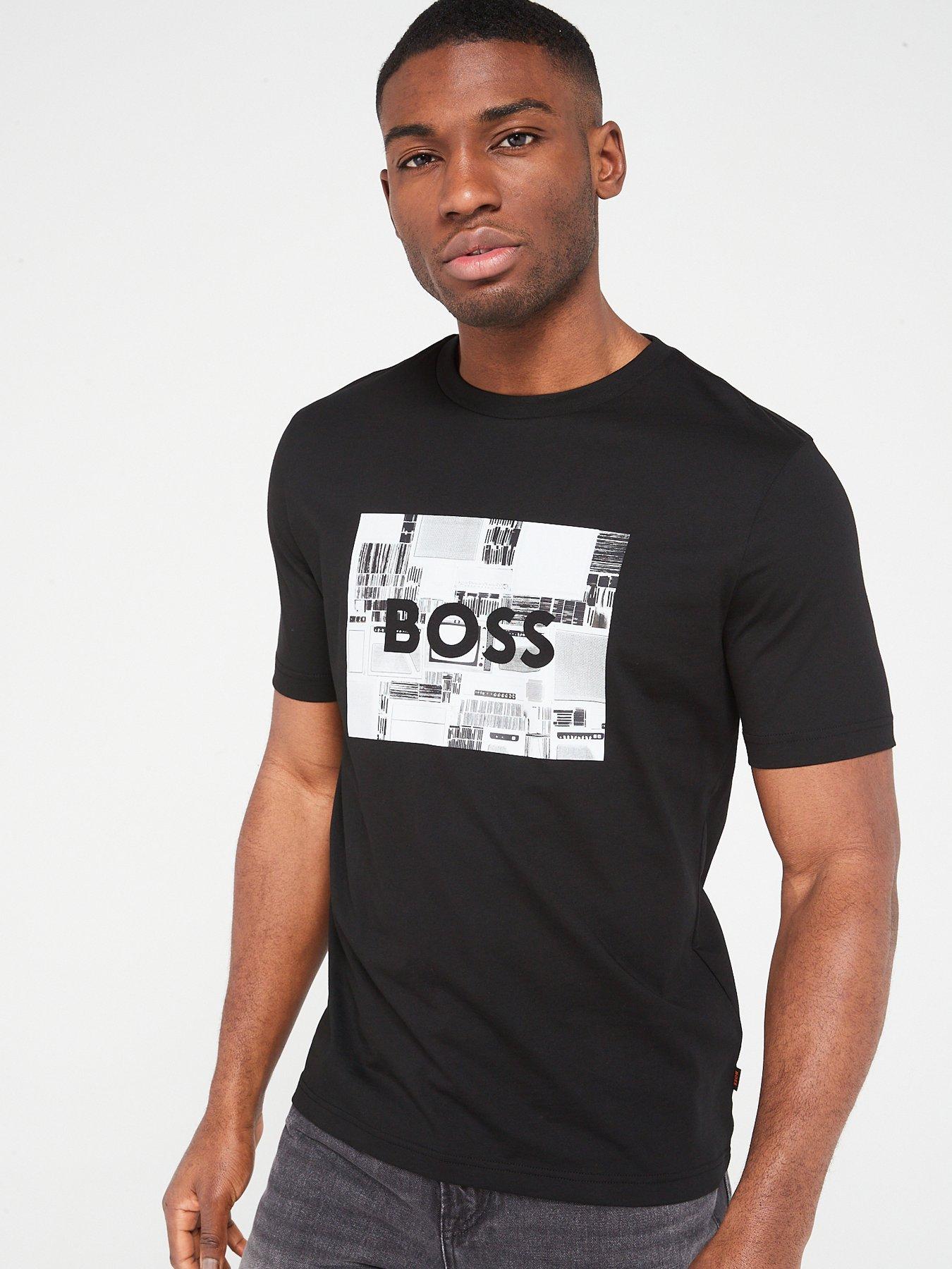 BOSS Graphic Logo T shirt Black