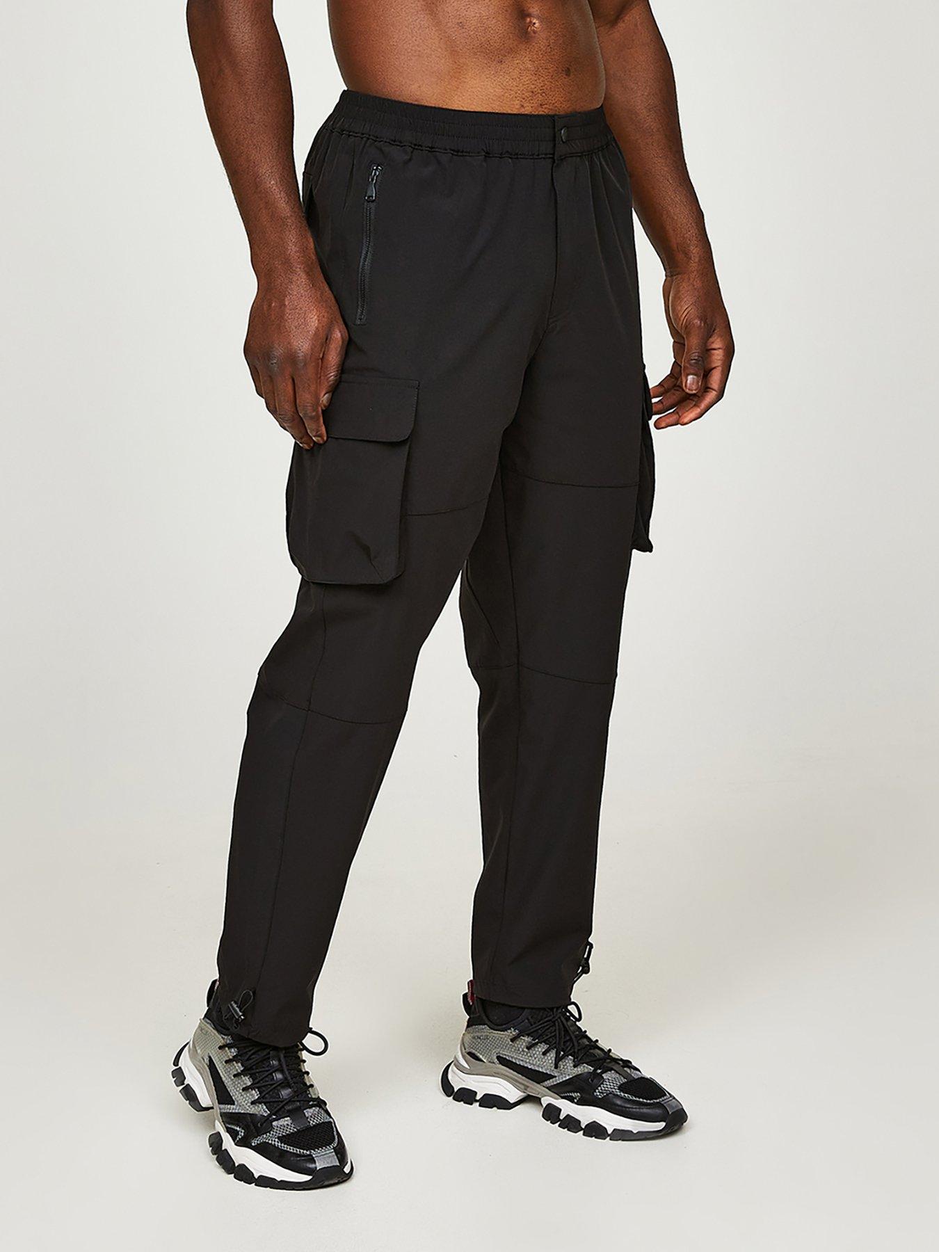 Alessandro Zavetti Povoletti Woven Cargo Pant - Black | Very.co.uk