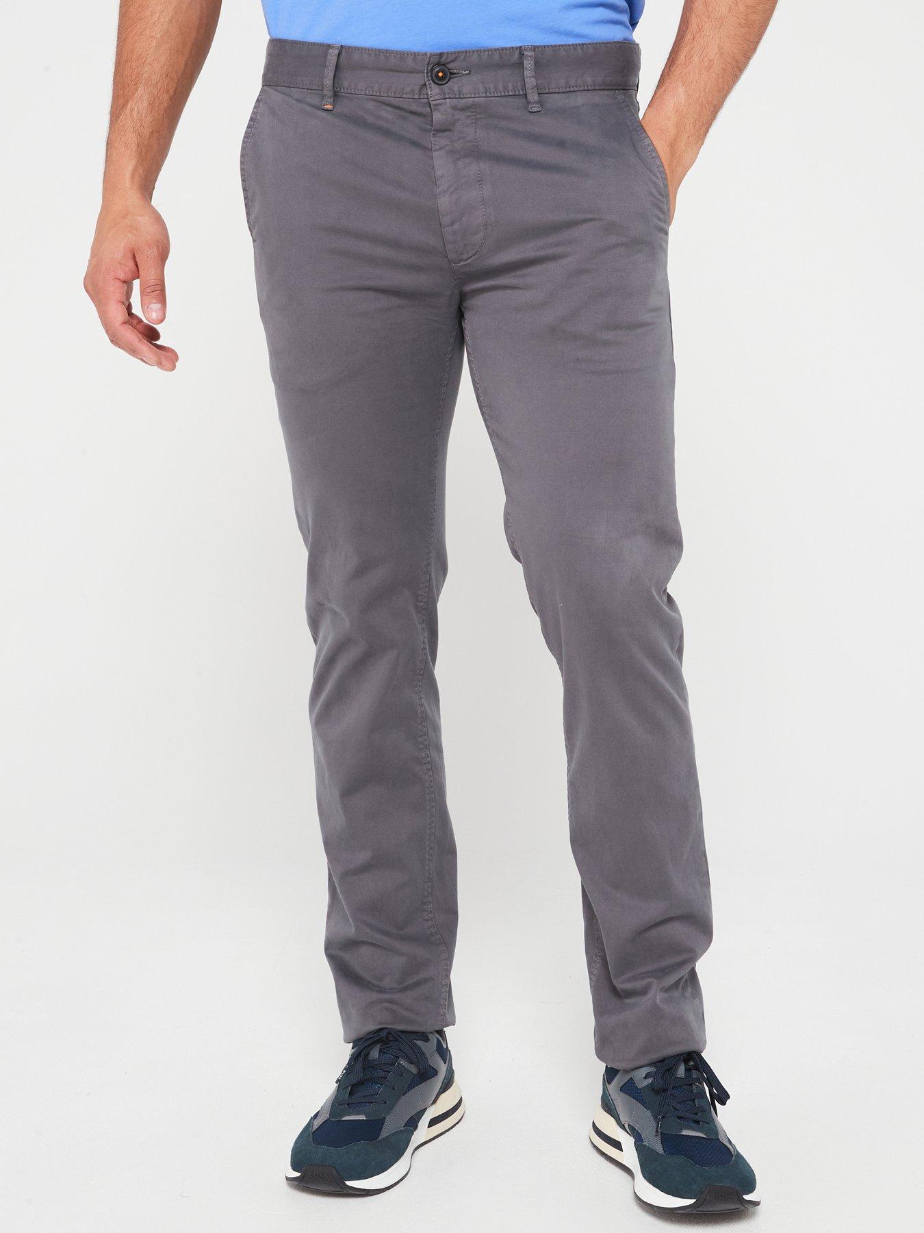 undefined Slim Fit Chino Trousers - Grey