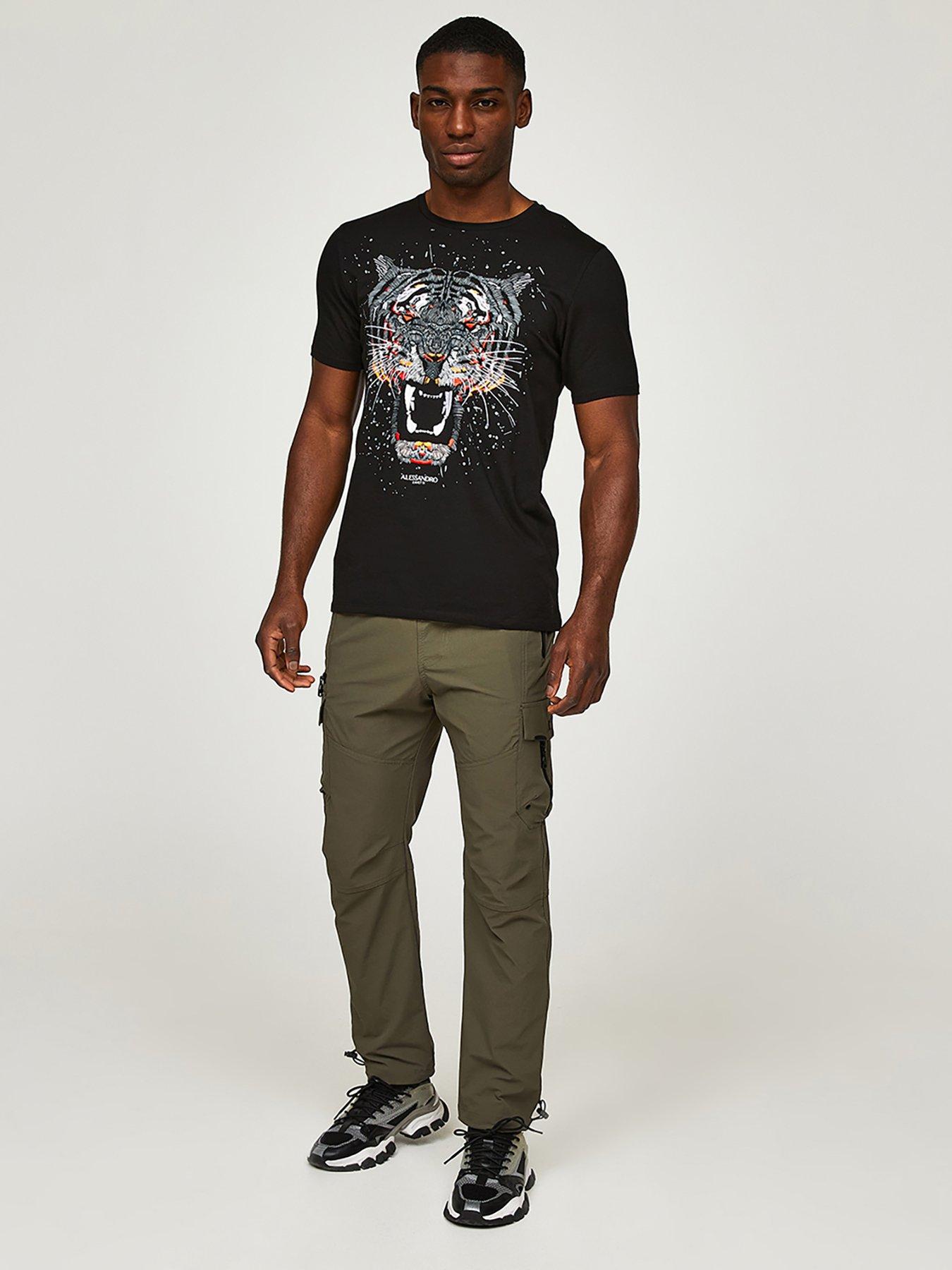 Cargo pants best sale with stripe