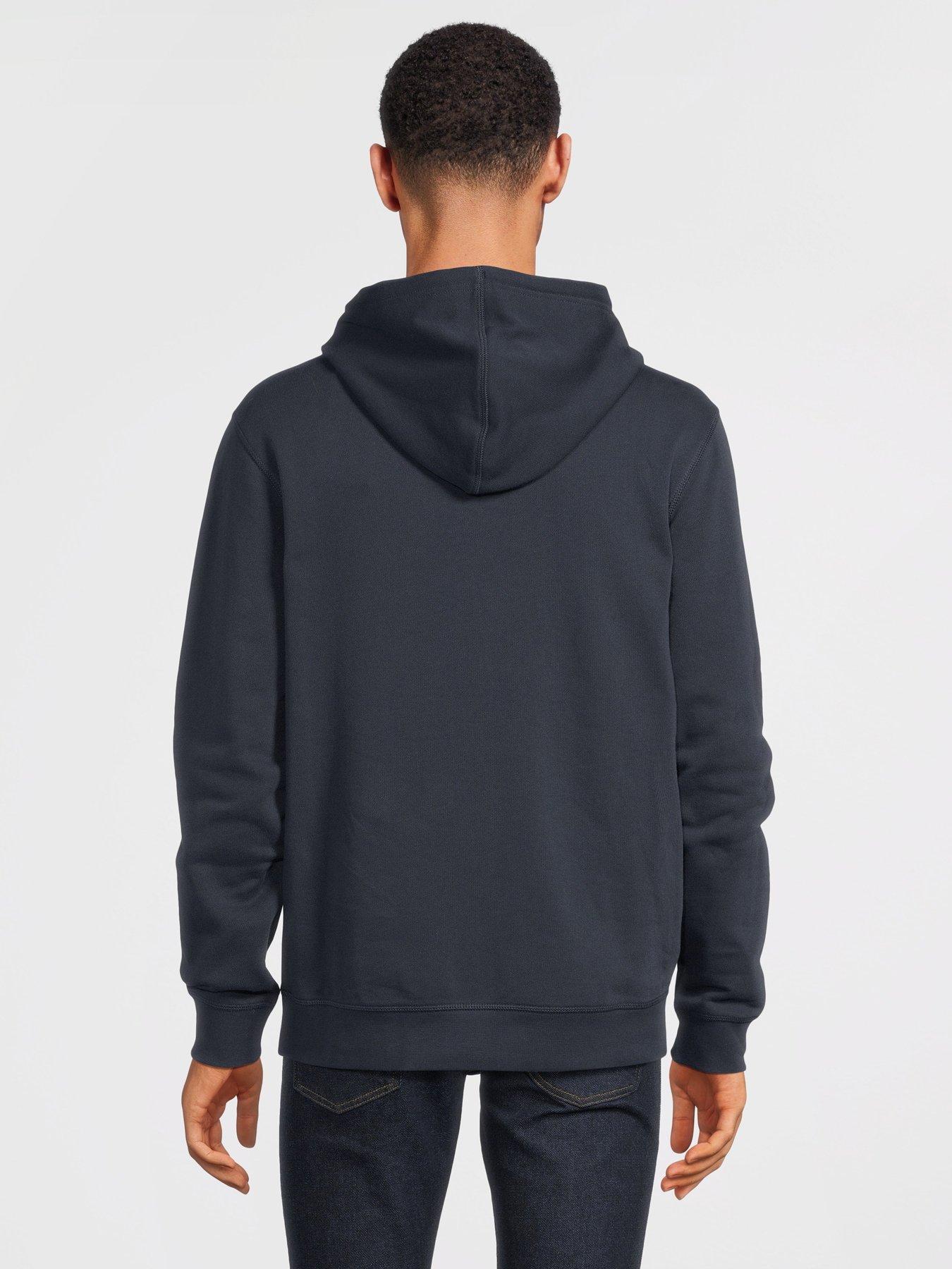BOSS Herren Kapuzenpullover Wetalk - Dunkelblau, Größe M - Bequemer Hoodie Mit Logo-Patch
