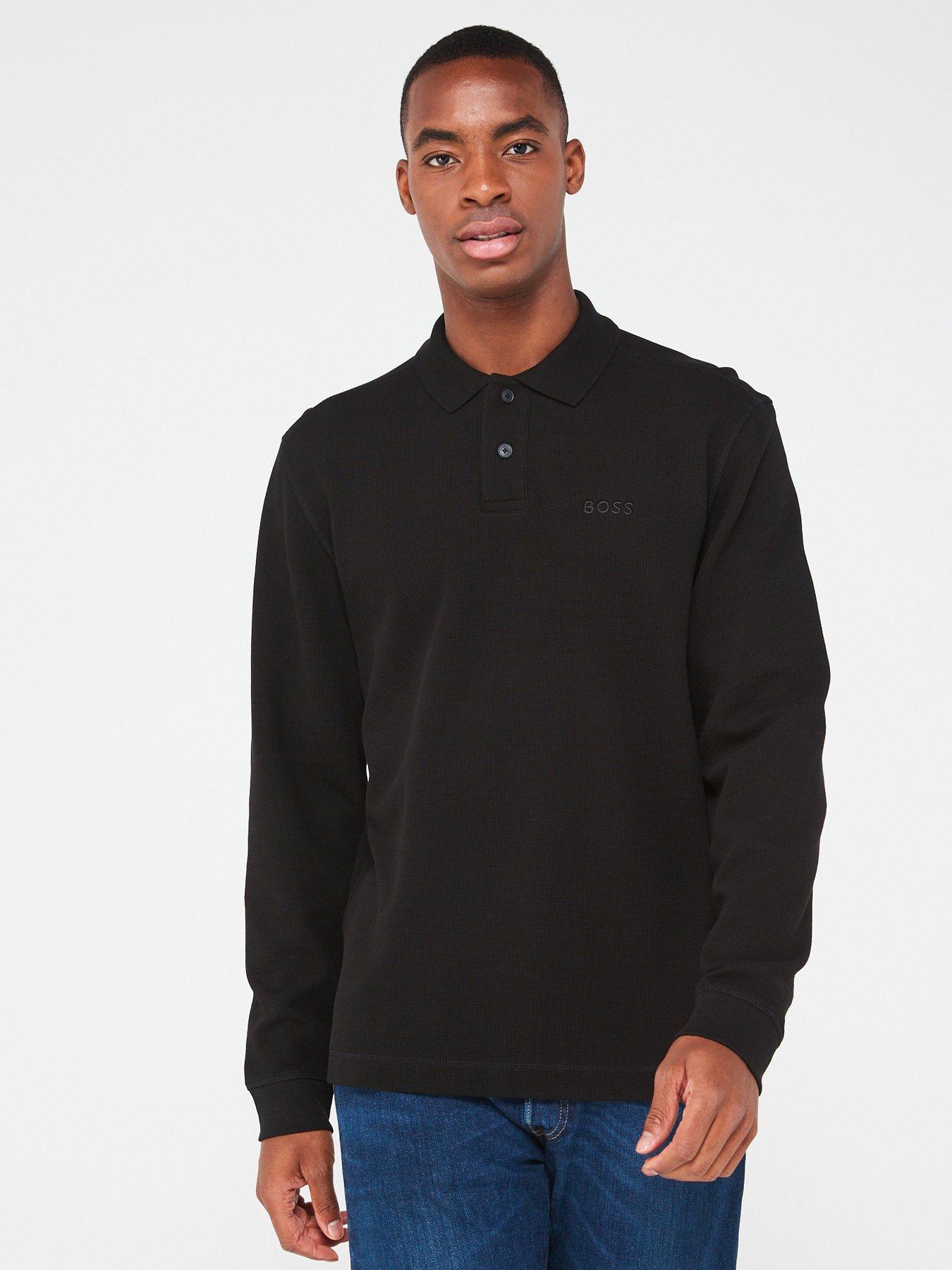 Mens hugo boss shop polo long sleeve