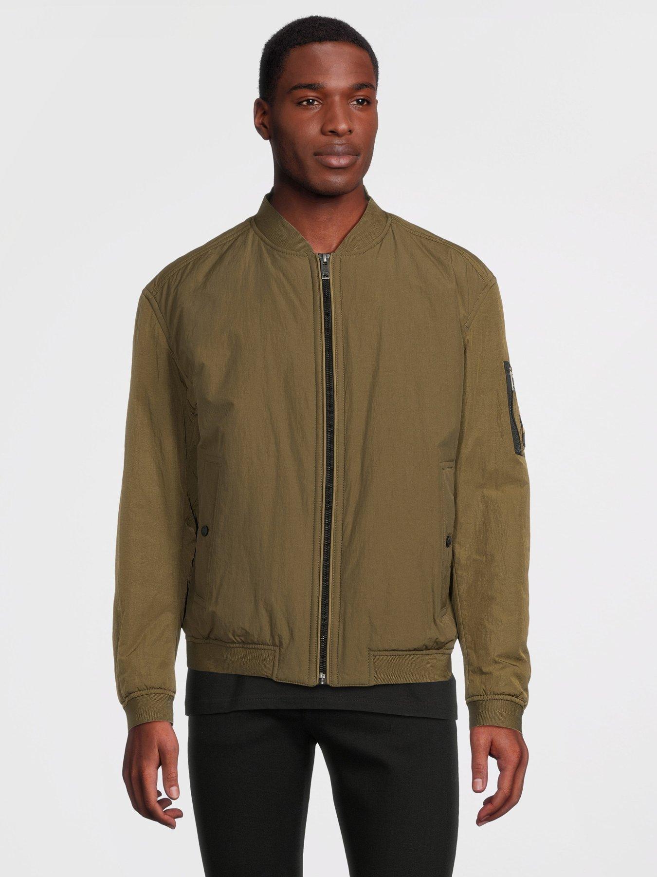 BOSS Obright Relaxed Fit Bomber Jacket | very.co.uk