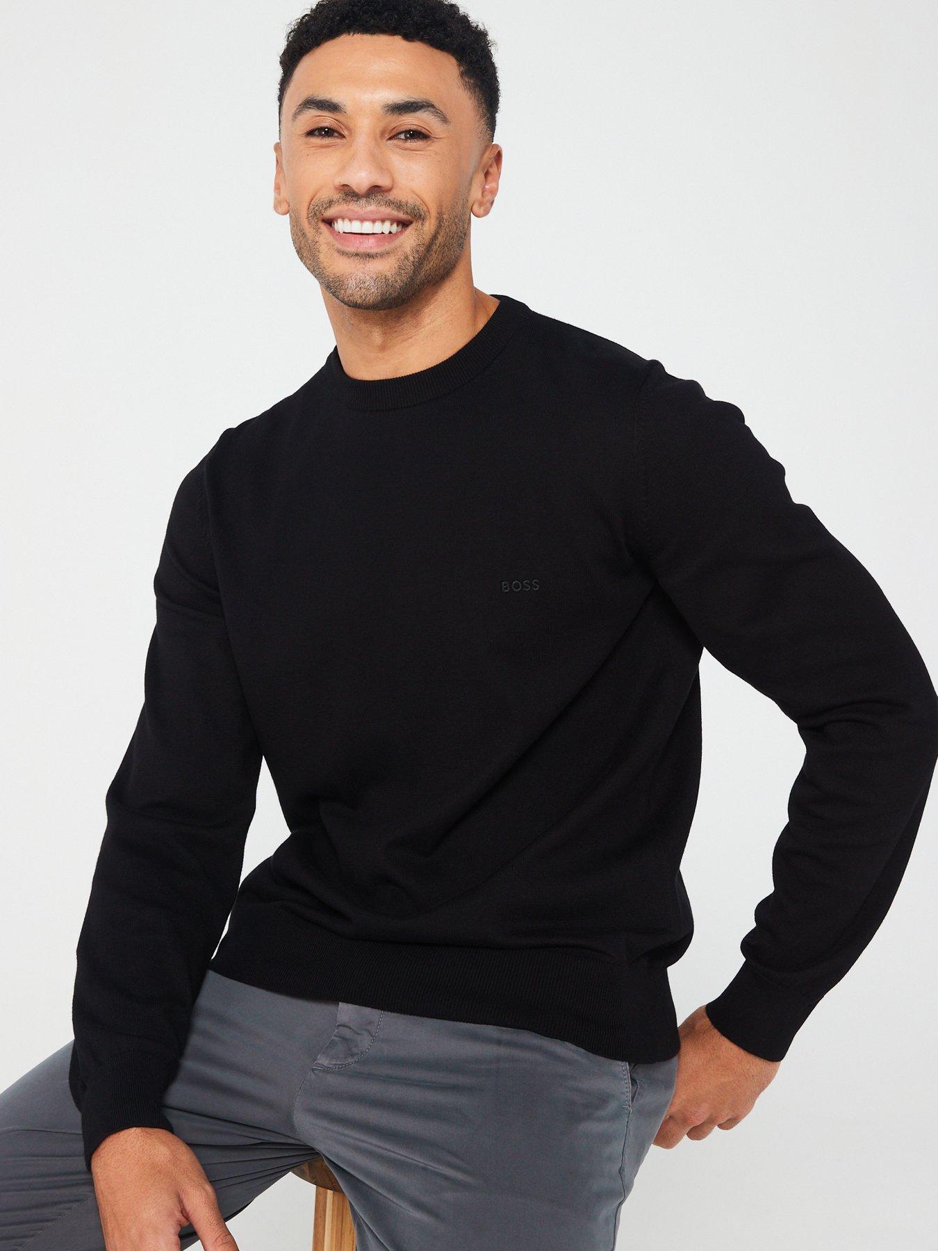 Image 4 of 4 of BOSS Pacas-l Cotton Crew Neck Jumper