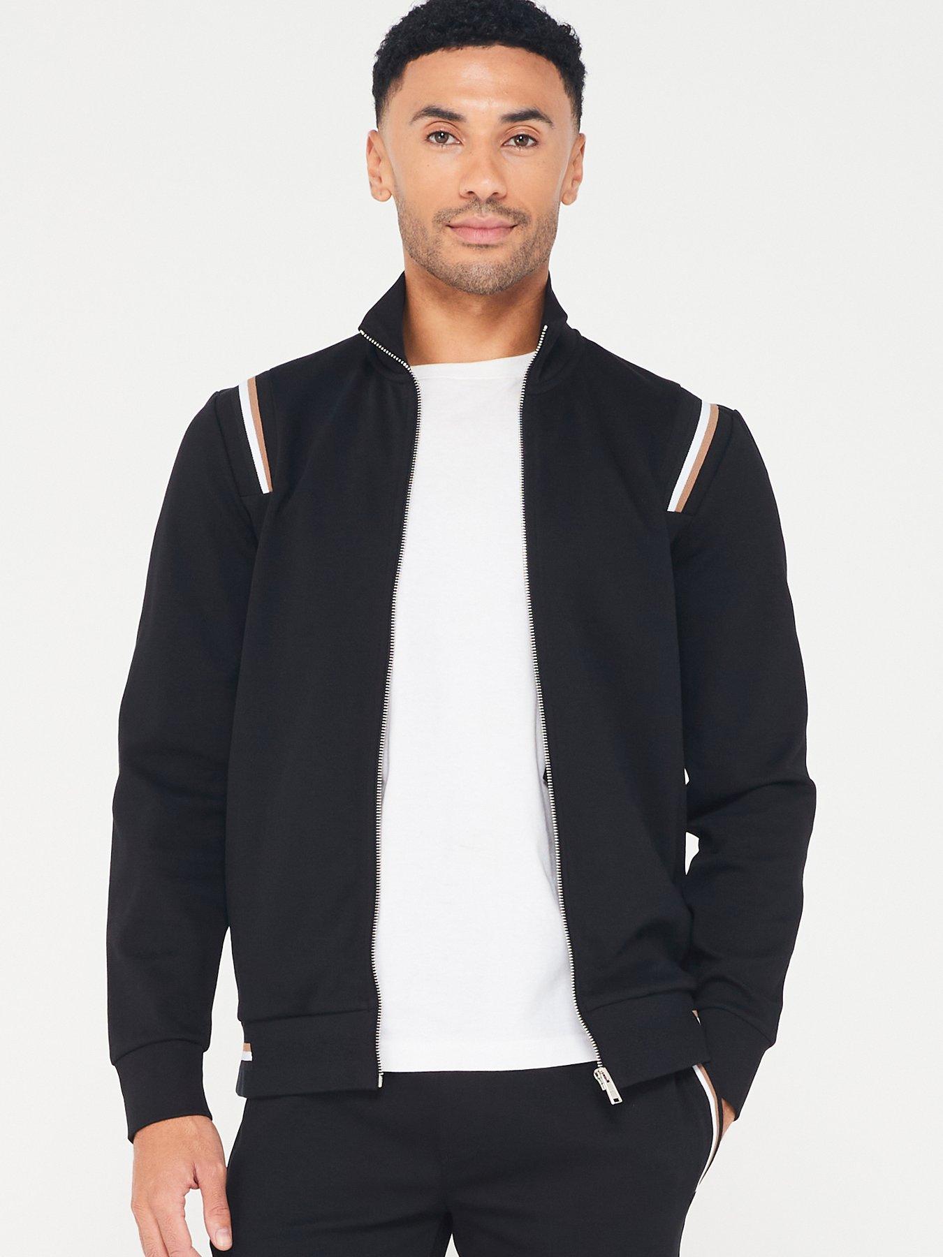 BOSS - Adjustable-hem sweatshirt with zip details