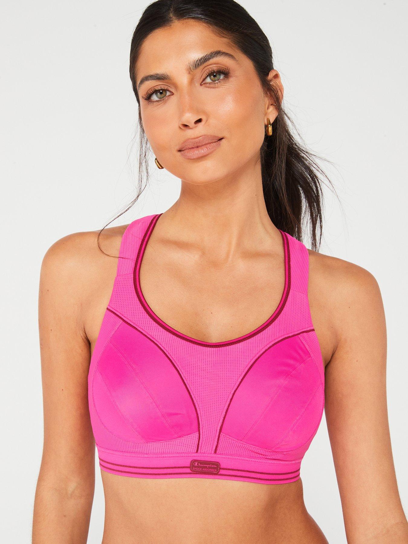 Shock Absorber Ultimate Run Non-wired Sports bra F-I cup PINK –