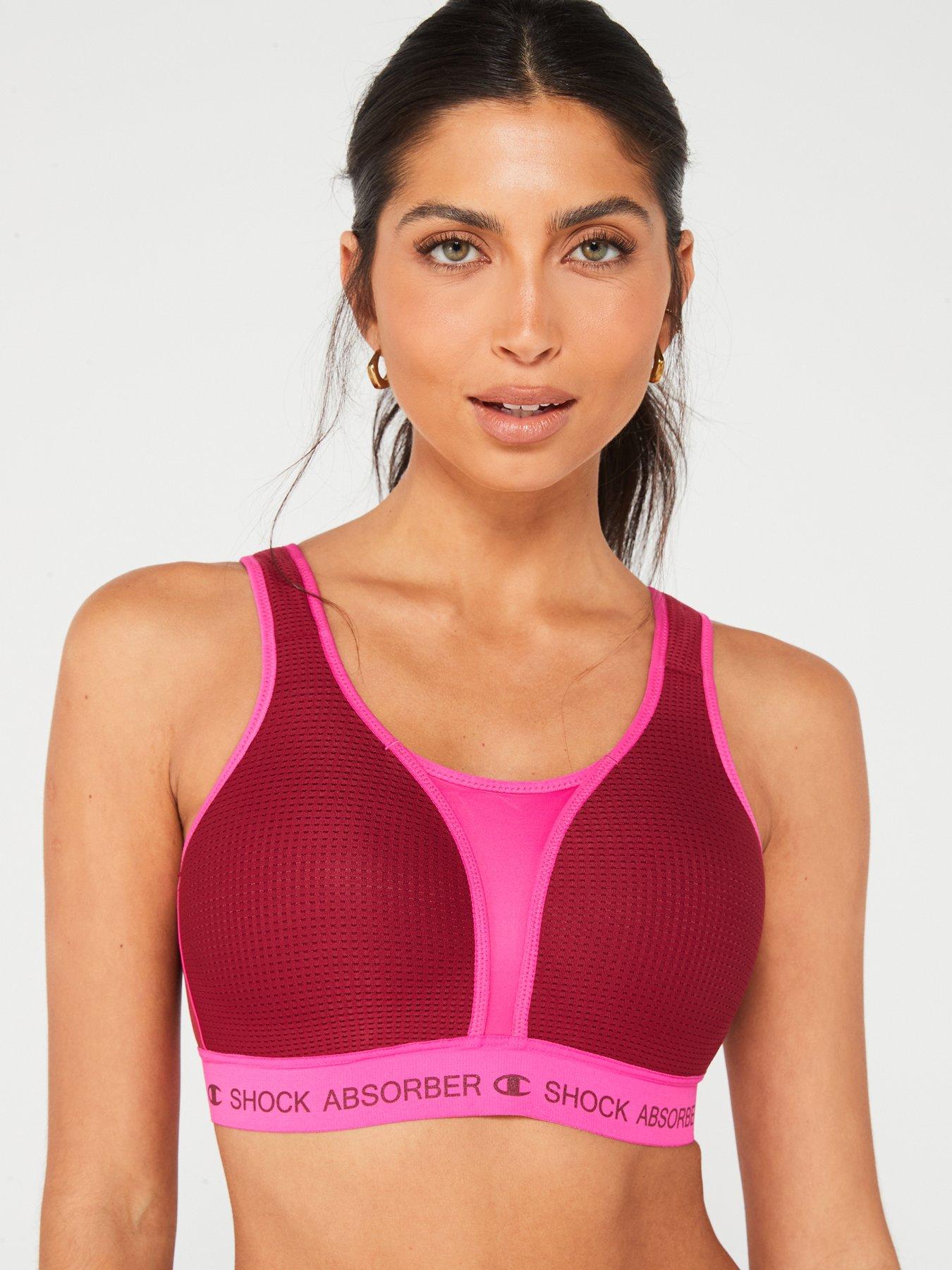 Shock Absorber Ultimate Run Bra Padded Pink very.co.uk