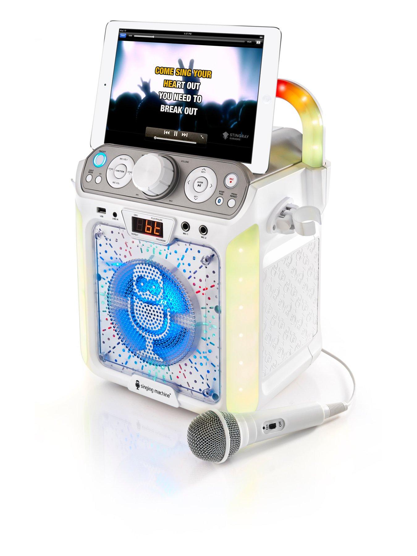 The Singing Machine Singing Machine Karaoke Bluetooth Groove Cube ...