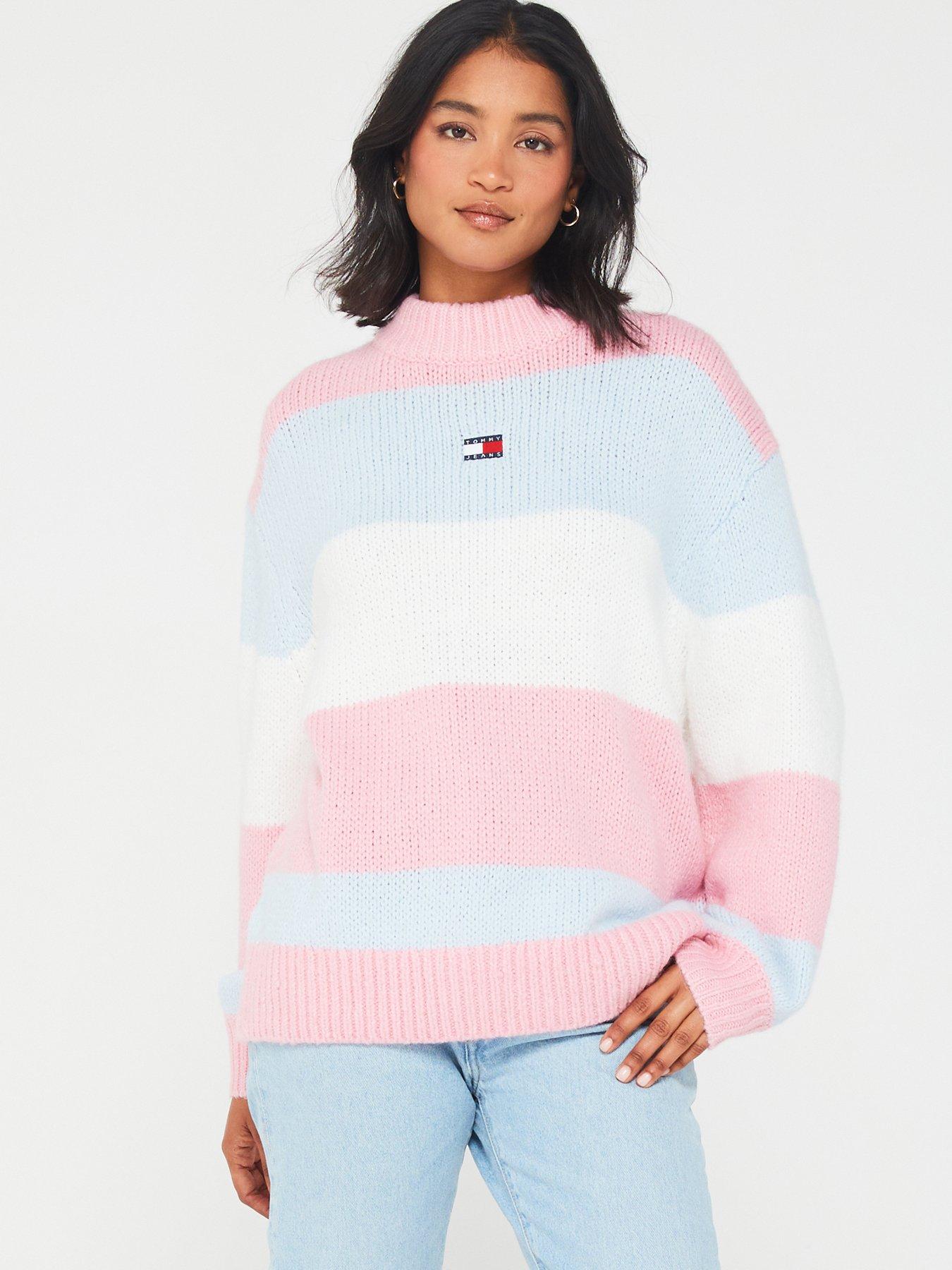 Tommy jeans cheap colour block jumper