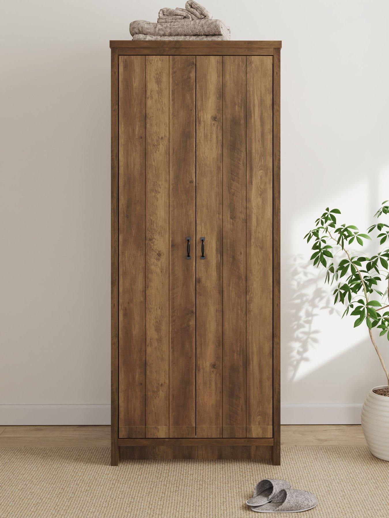 GFW Boston 2 Door Wardrobe - Oak