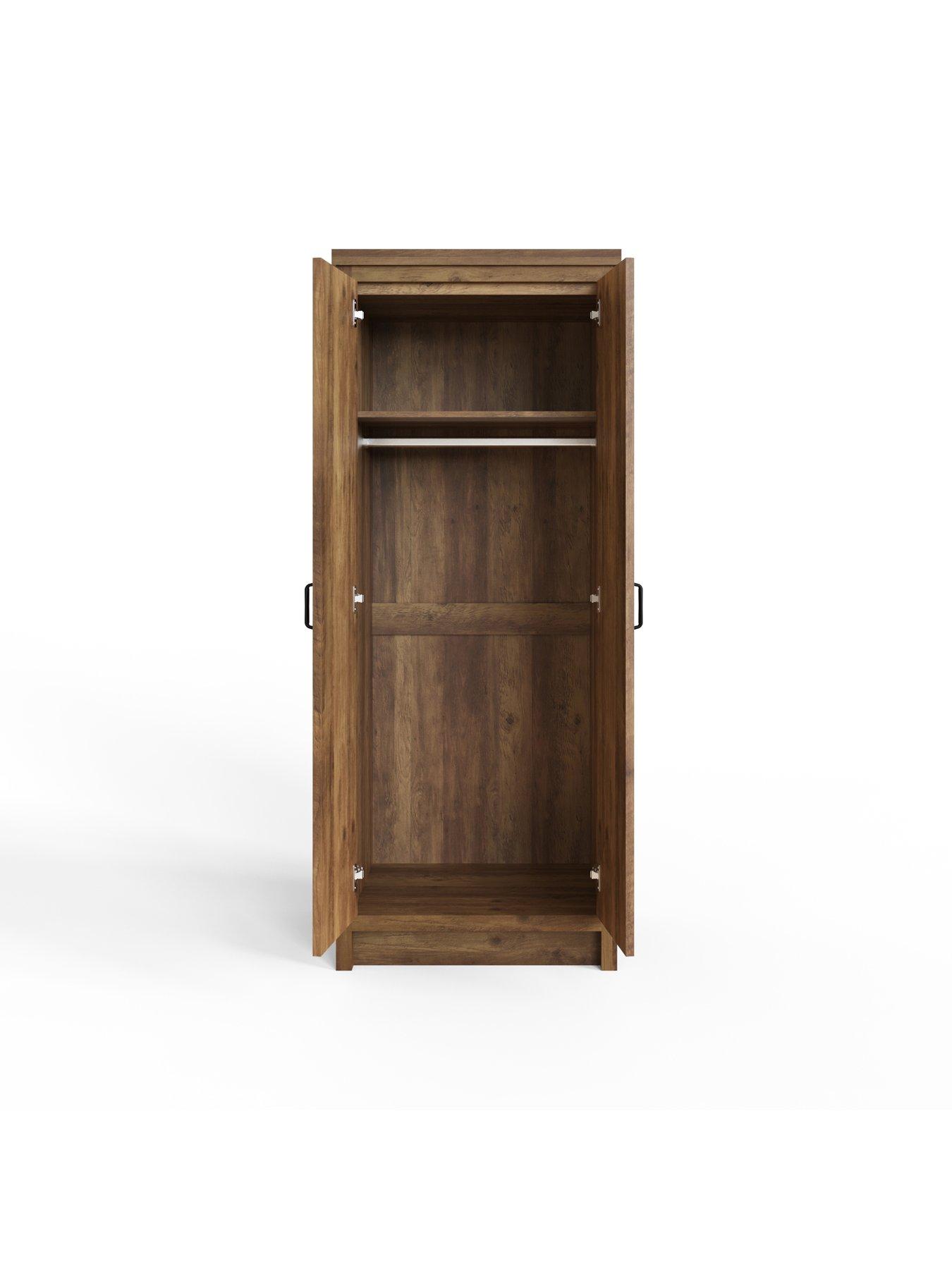 Image 6 of 7 of GFW Boston 2 Door Wardrobe - Oak