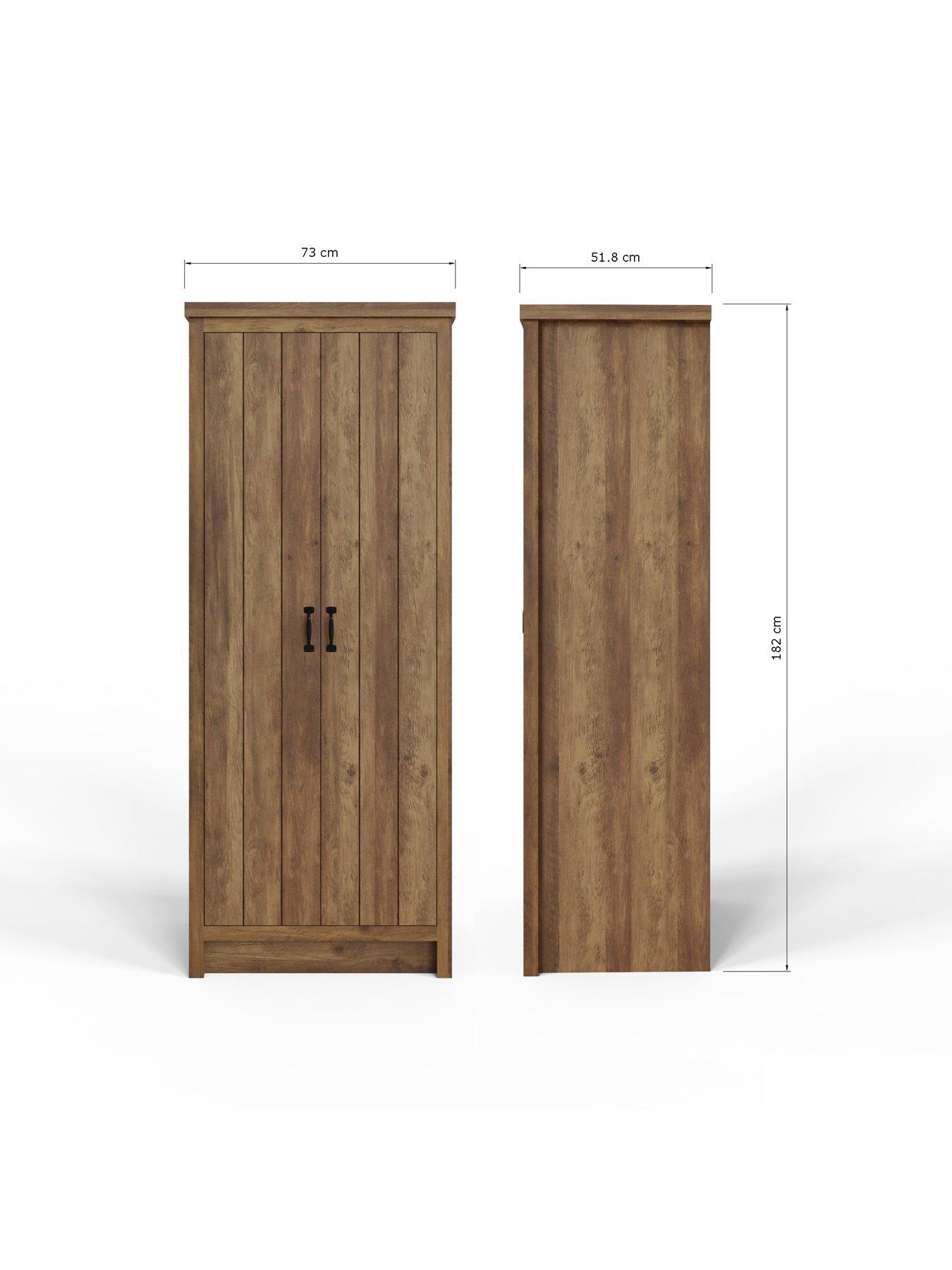 Image 7 of 7 of GFW Boston 2 Door Wardrobe - Oak