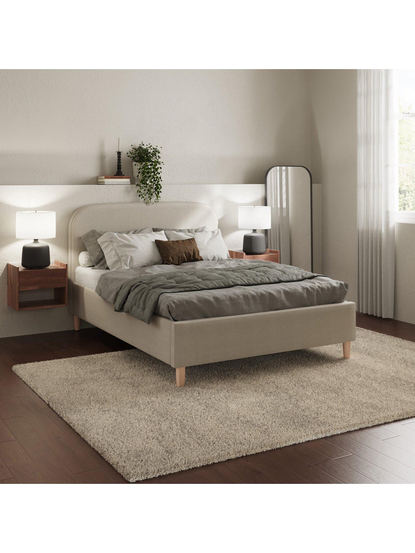 Product photograph of Gfw Florence Boucle Ottoman Bed Frame - King from very.co.uk