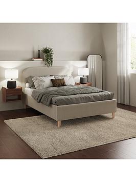 Product photograph of Gfw Florence Boucle Ottoman Bed Frame - Double from very.co.uk