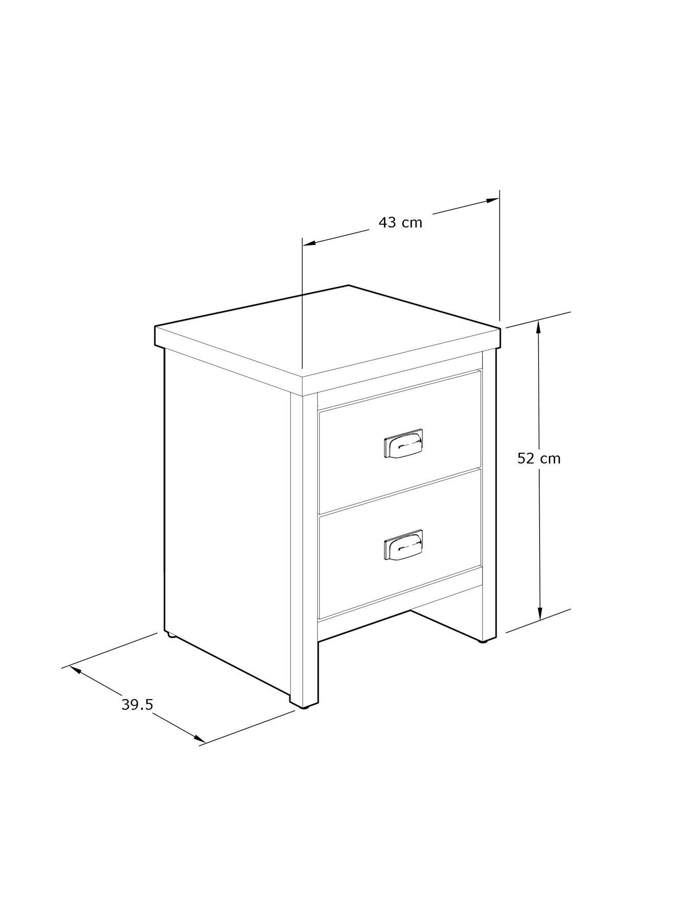 Image 6 of 6 of GFW Set of 2&nbsp;Boston&nbsp;Bedside Chests - Oak