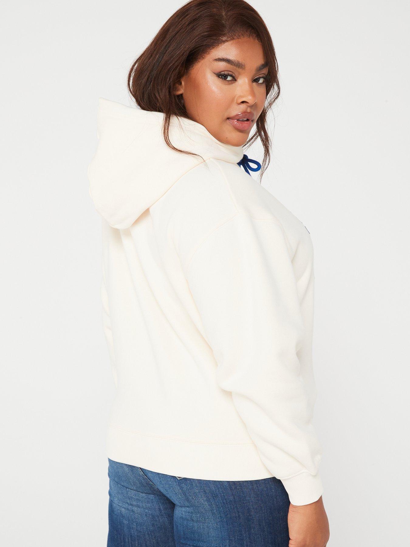 Tommy Hilfiger Plus Size Hilfiger New York Hoodie - Cream