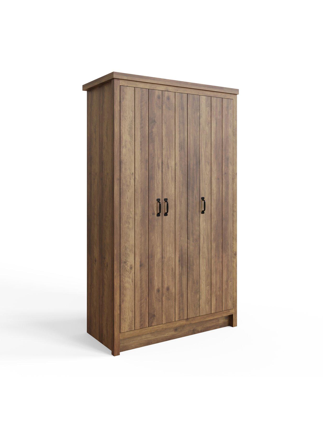 Image 3 of 7 of GFW Boston 3 Door Wardrobe - Oak