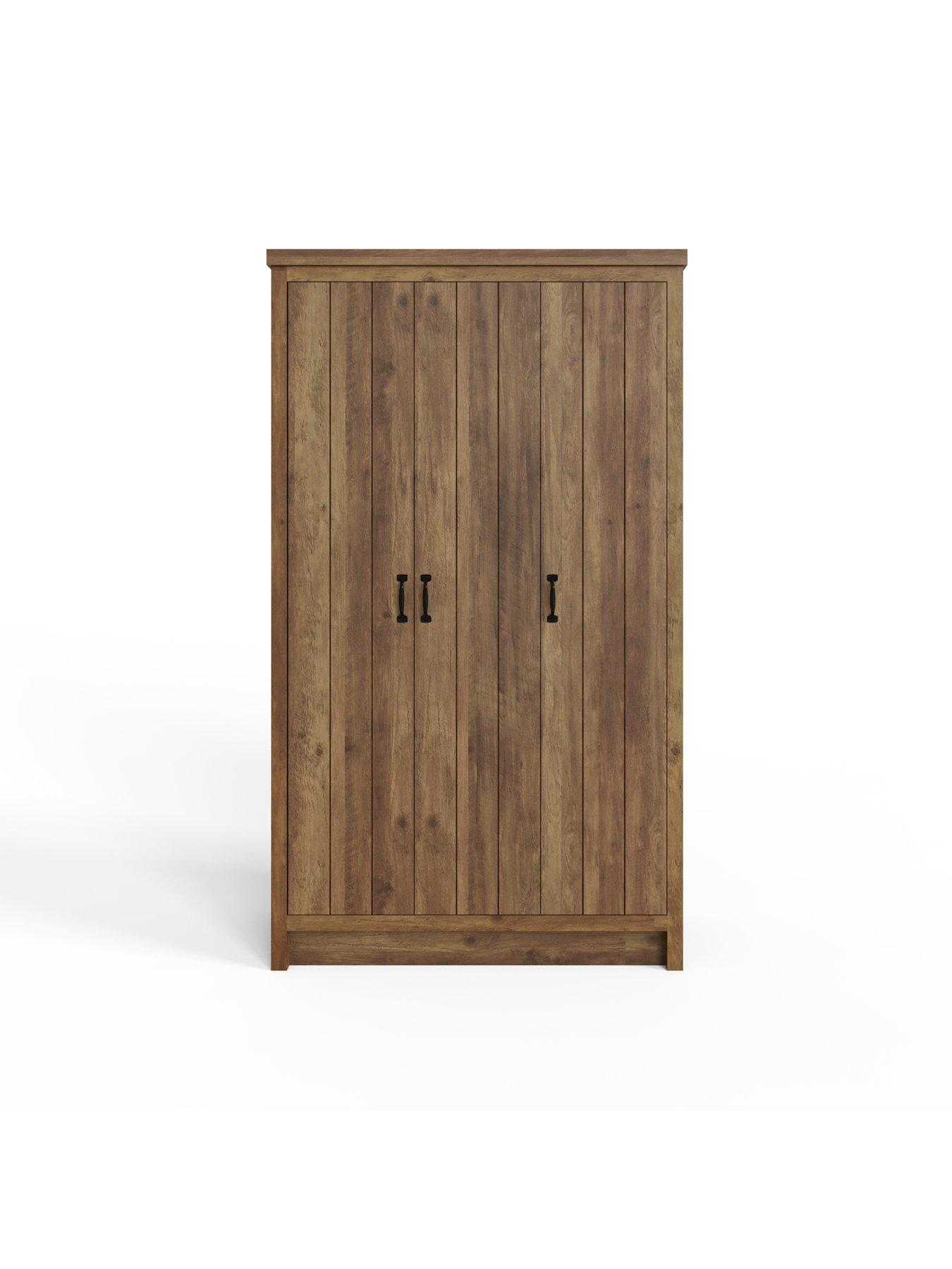 Image 5 of 7 of GFW Boston 3 Door Wardrobe - Oak