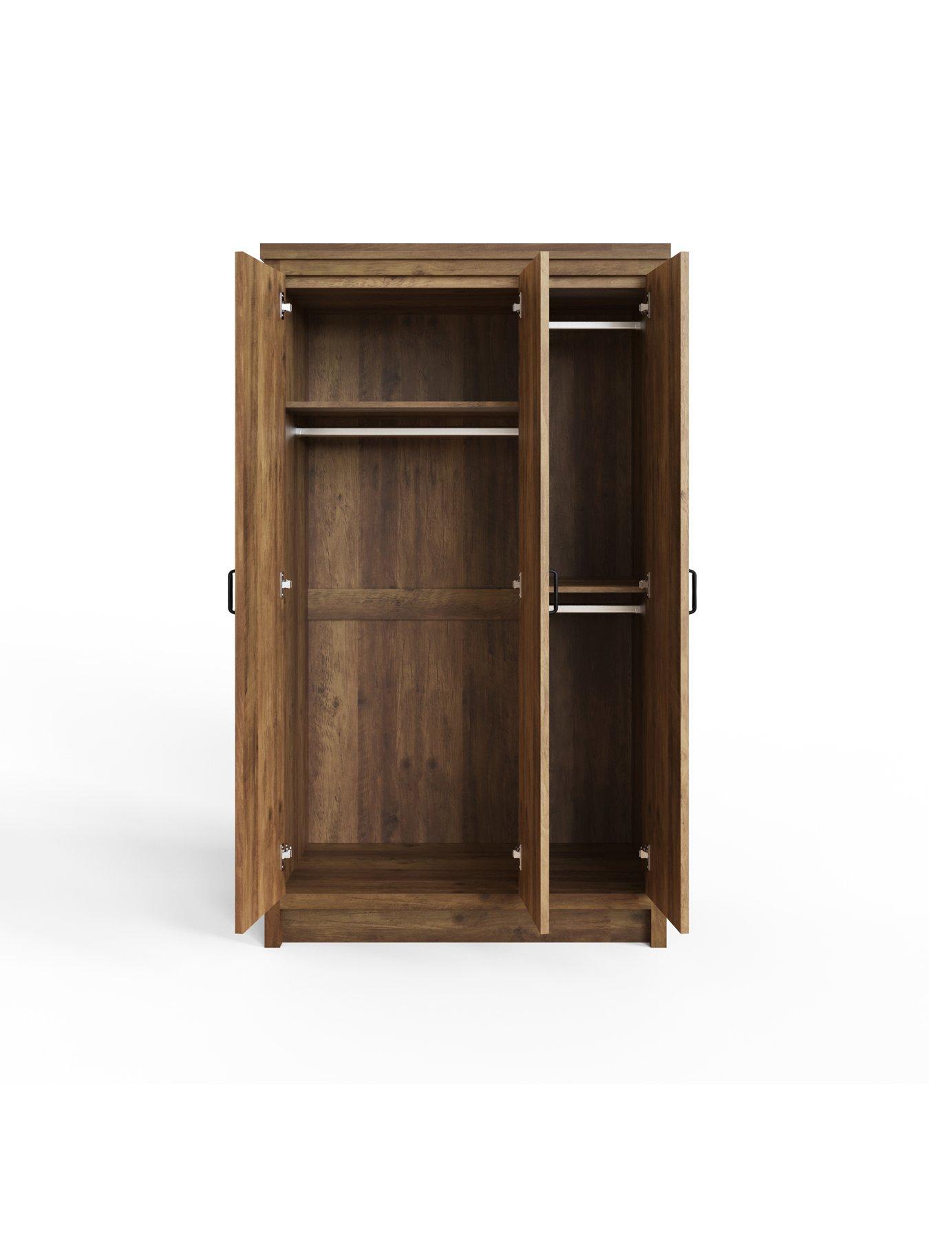 Image 6 of 7 of GFW Boston 3 Door Wardrobe - Oak