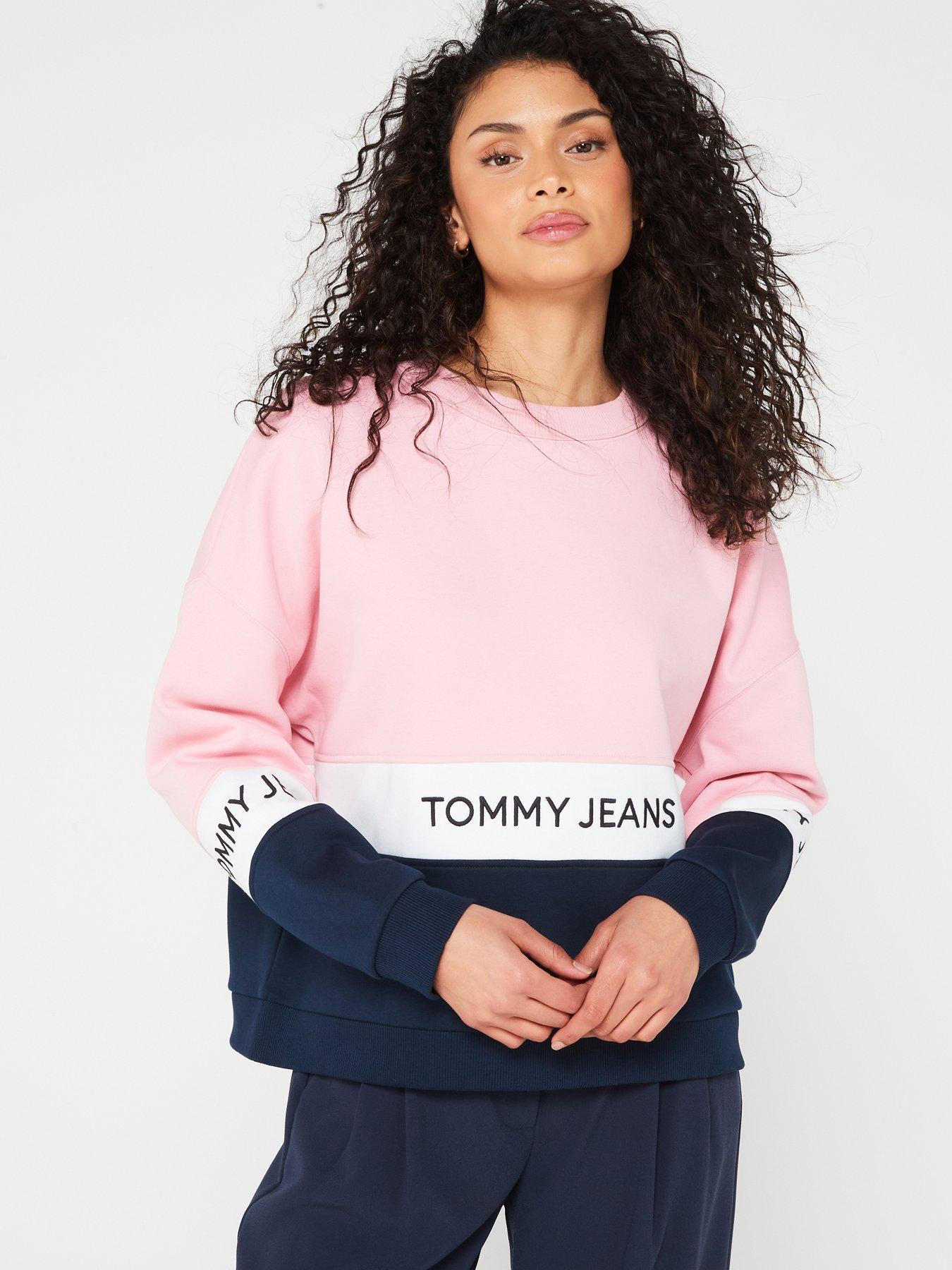 Tommy on sale pink sweatshirt