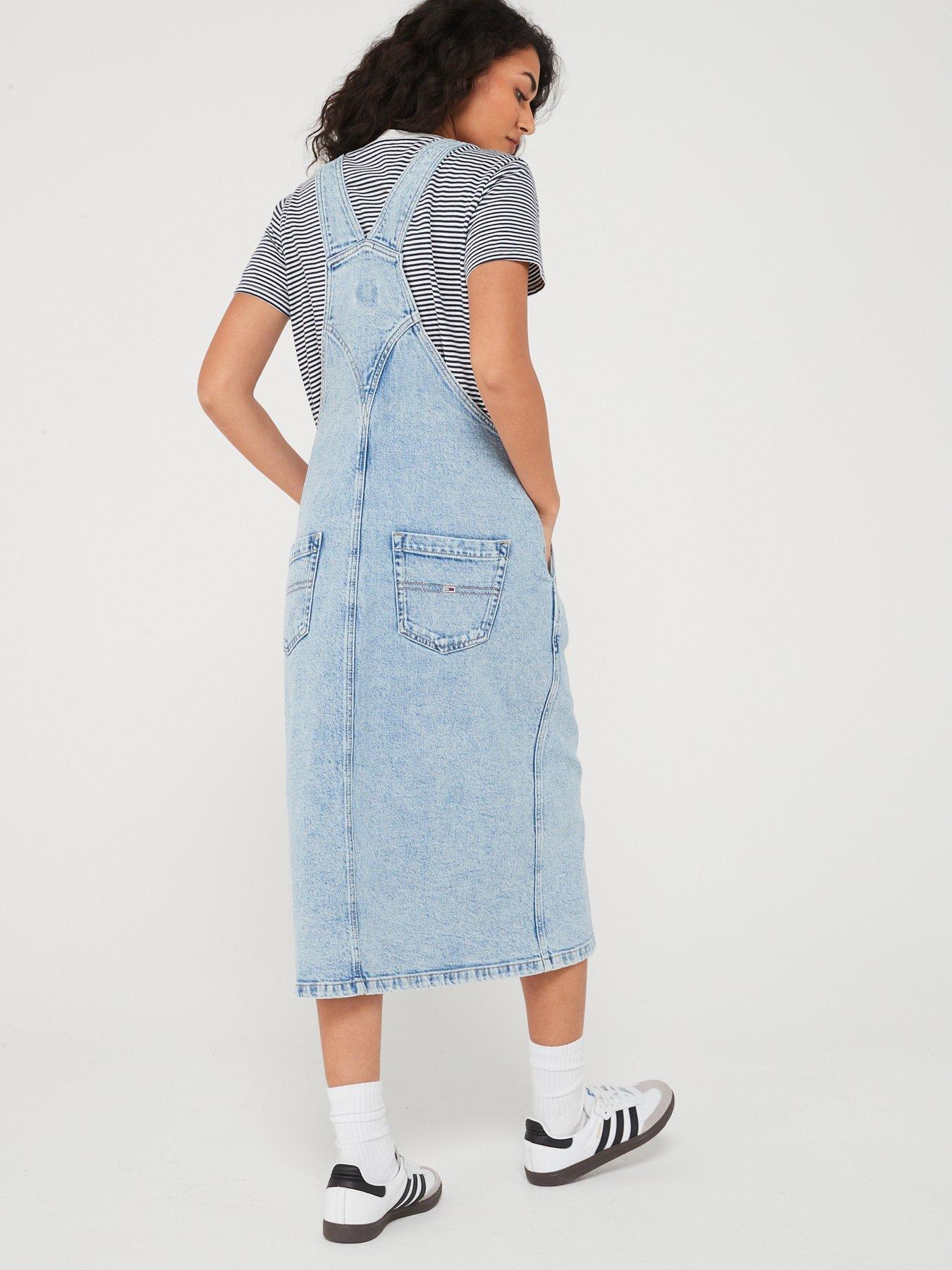 Midi on sale denim pinafore