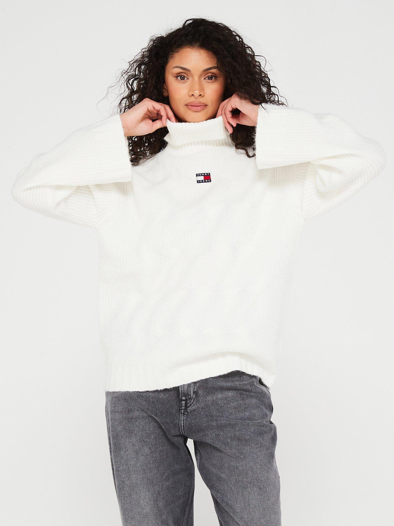 White tommy hilfiger discount jumper