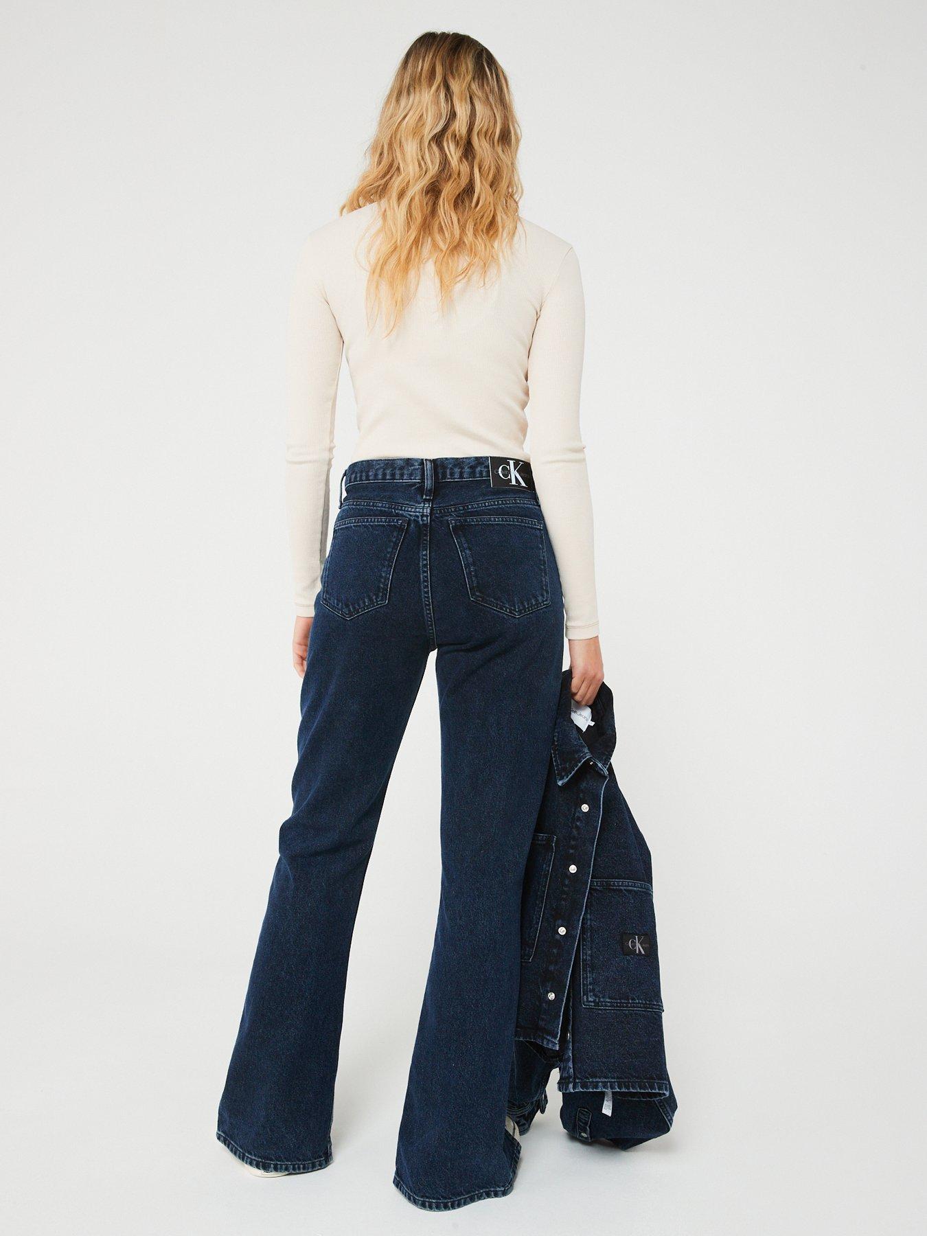 Calvin Klein Jeans Authentic Front Seam Split Hem Bootcut Jean