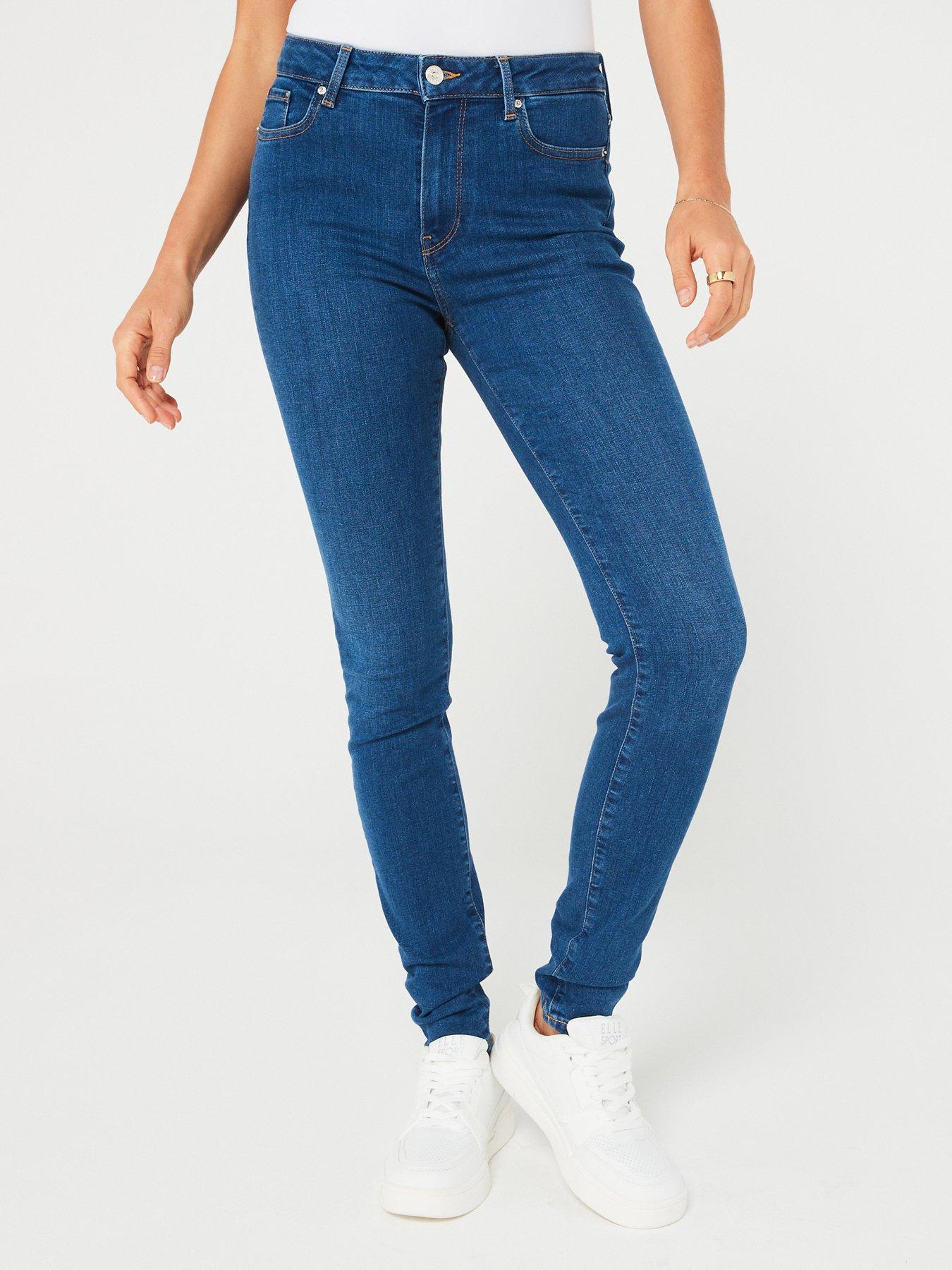 Yours Clothing CURVE DISTRESSED AVA LIFT AND SHAPE STRETCH - Jeans Skinny  Fit - blue - Zalando.de