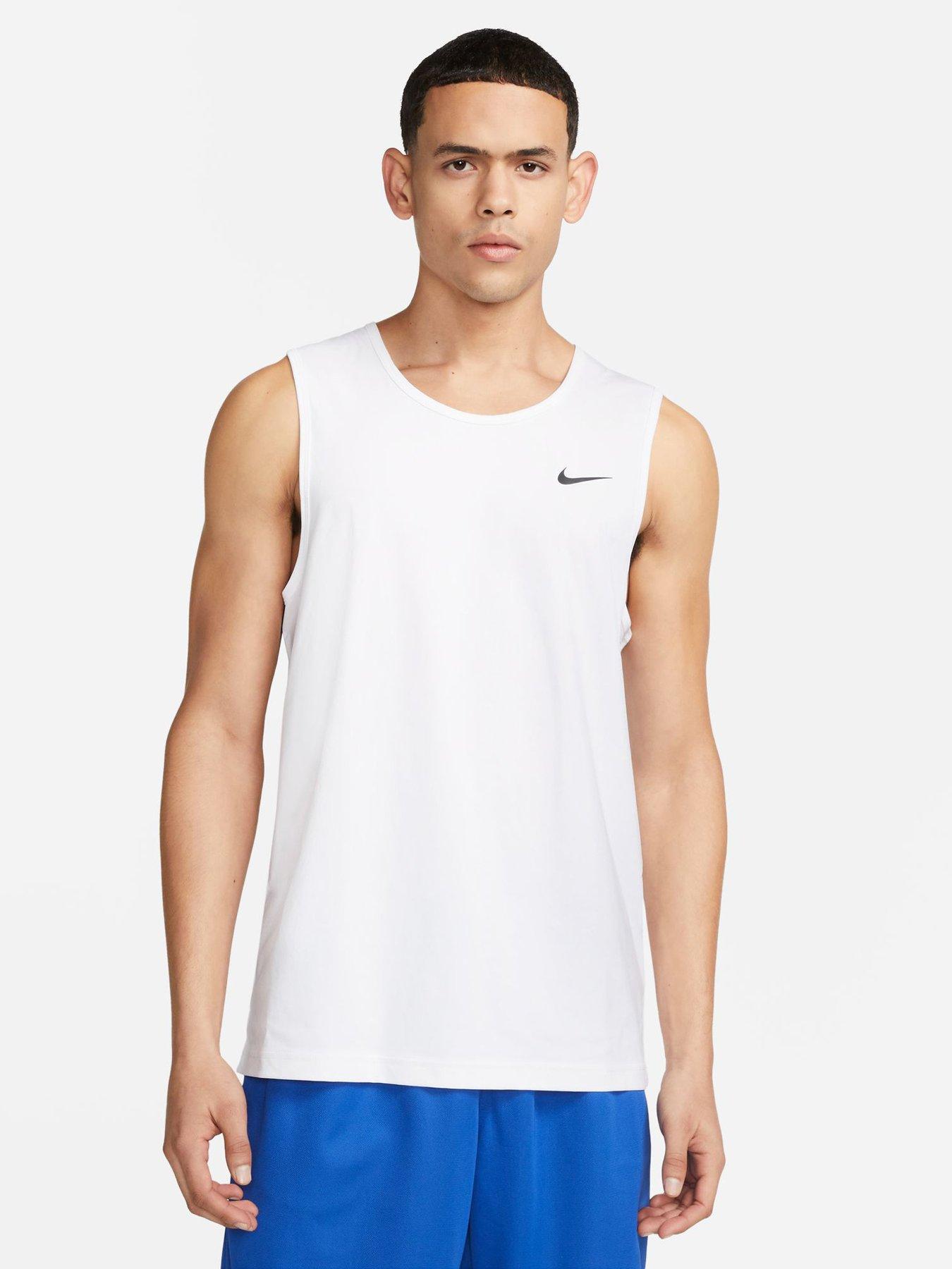 Nike Mens Dri Fit Hyverse Training Tank White very