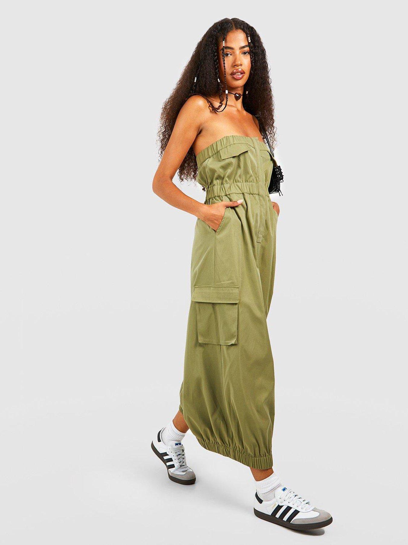 Khaki clearance bandeau dress