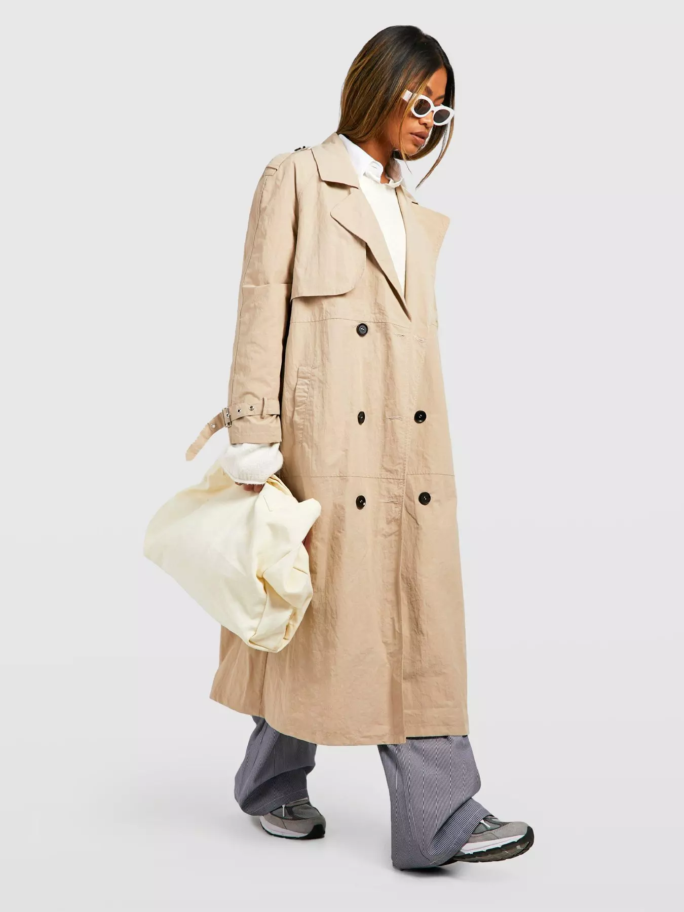 Since 1854 Leather Insert Trench Coat - Luxury Beige