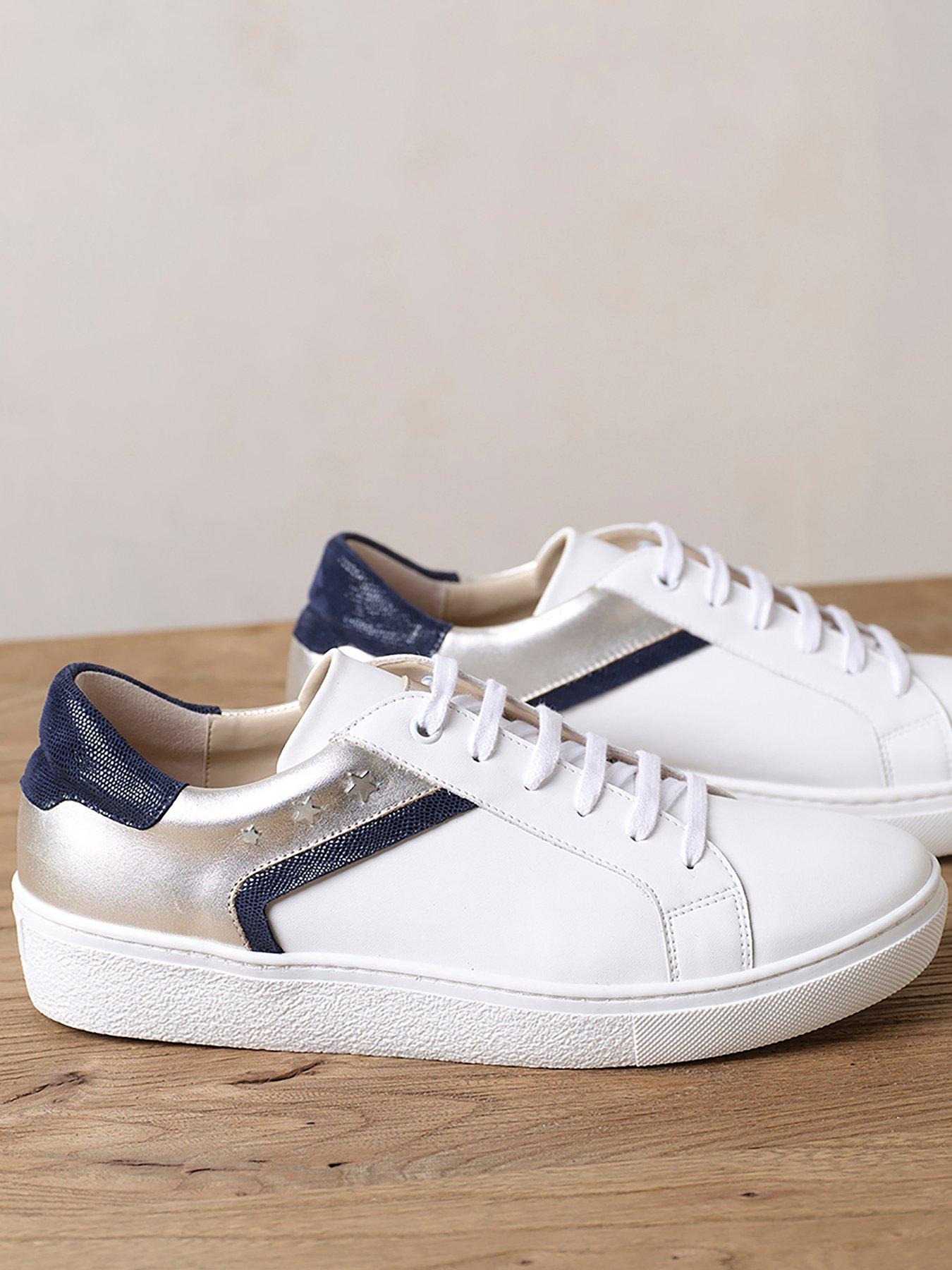 Mint velvet store allie white trainers