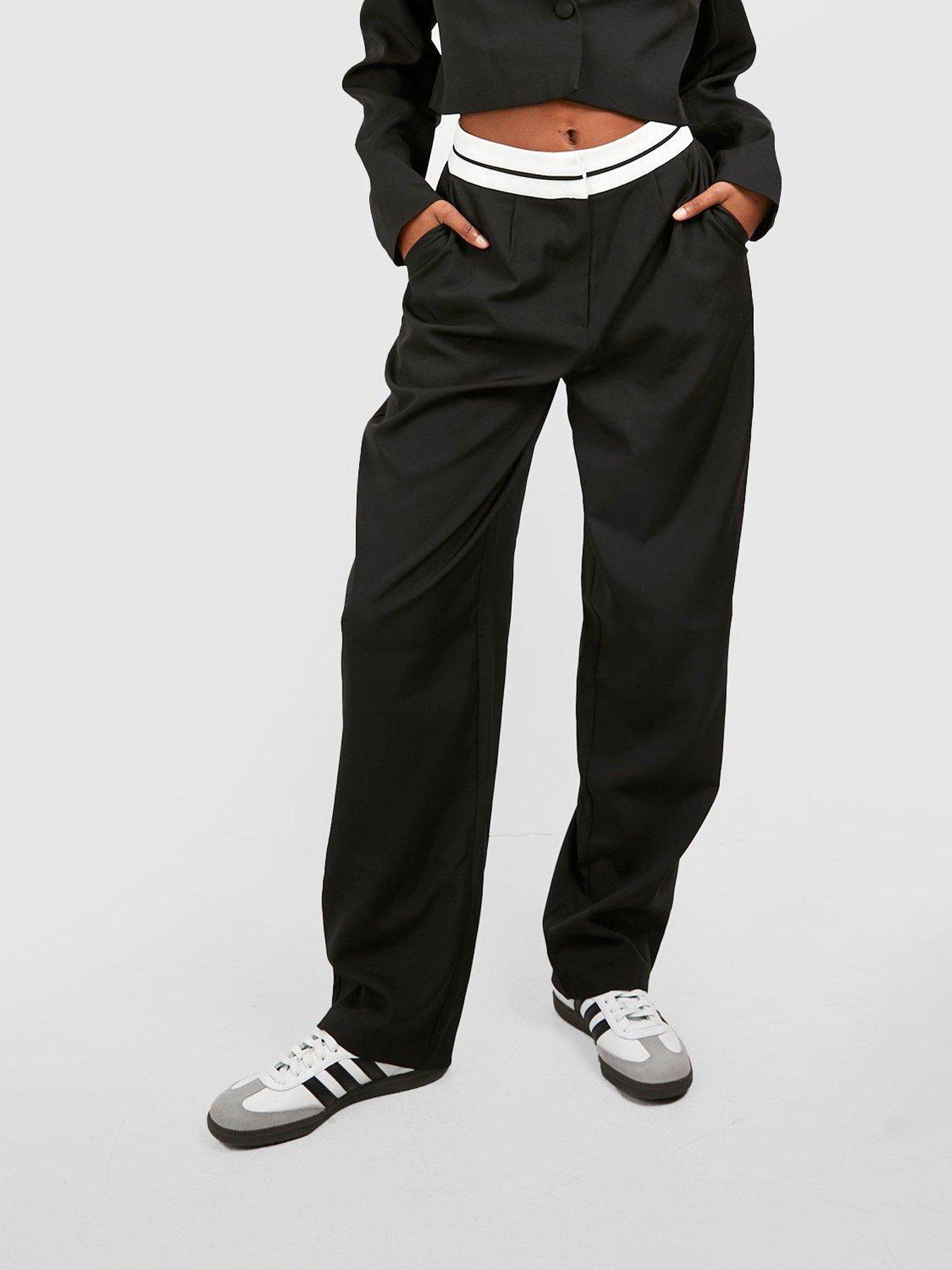 Relaxed fit 2024 black pants