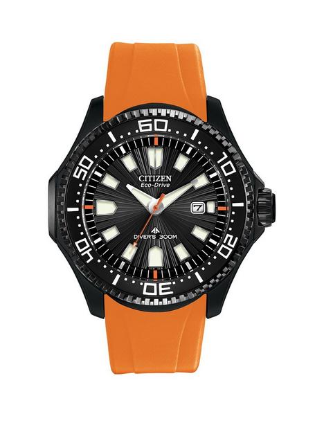 citizen-promaster-orange-strap-diver-mens-watch
