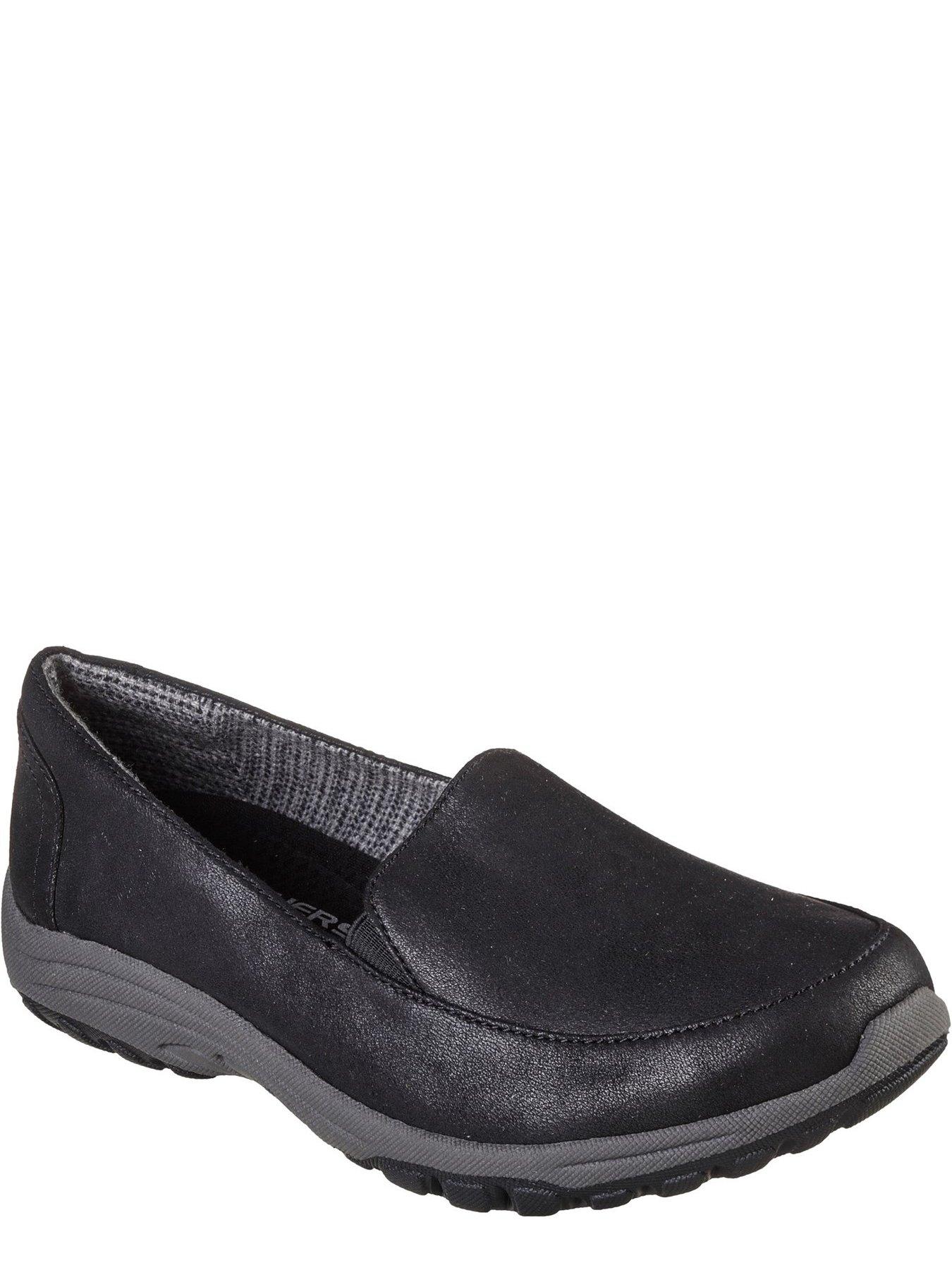 Skechers leather slip hot sale on womens