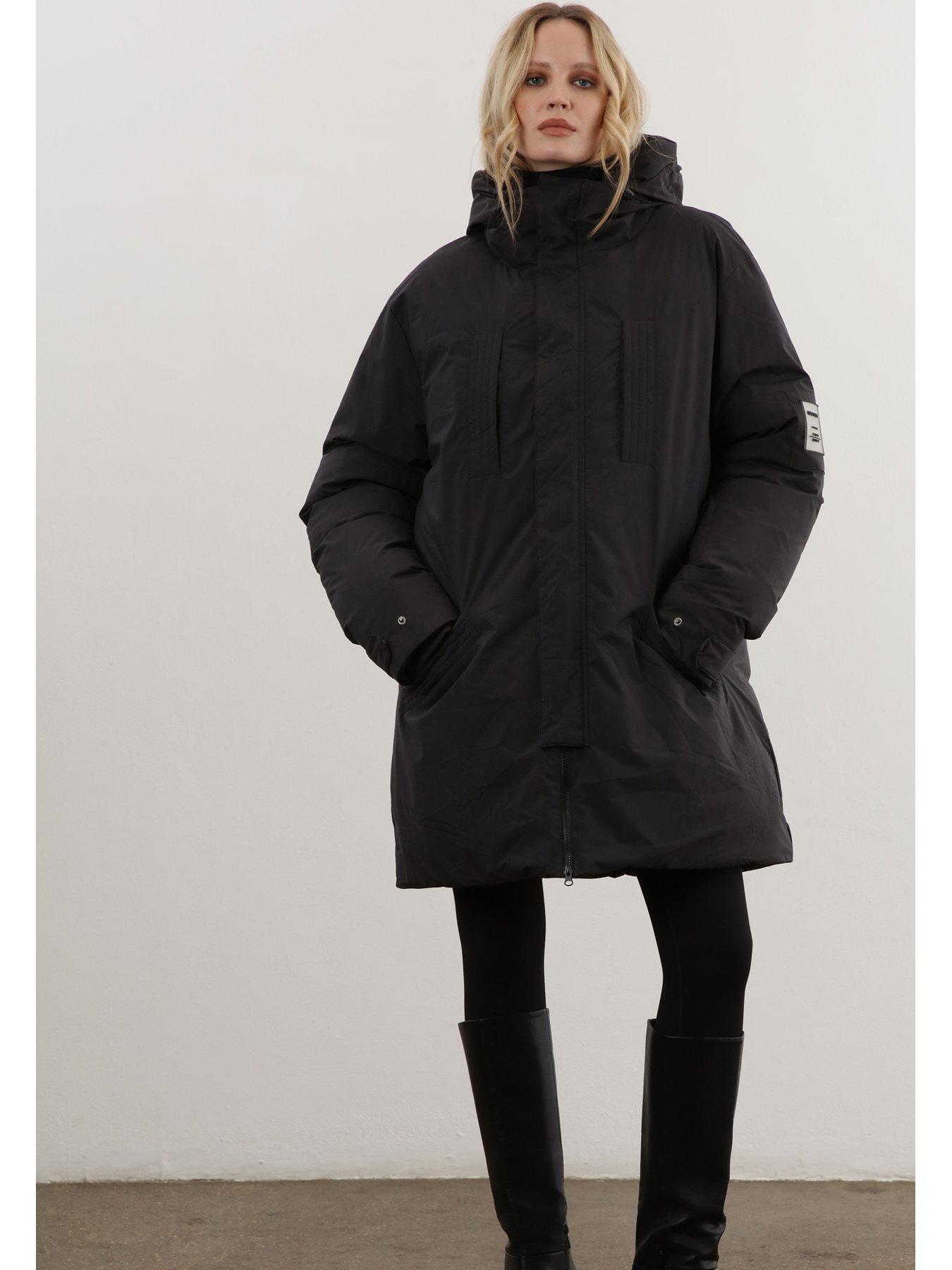 Oversized hot sale hooded coat