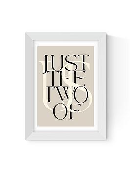 Product photograph of East End Prints Just The Two Of Us By Inoui - Framed from very.co.uk