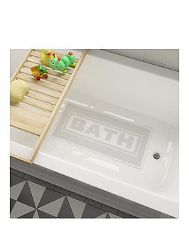 Product photograph of Croydex Bath Rubber Bath Mat- White from very.co.uk