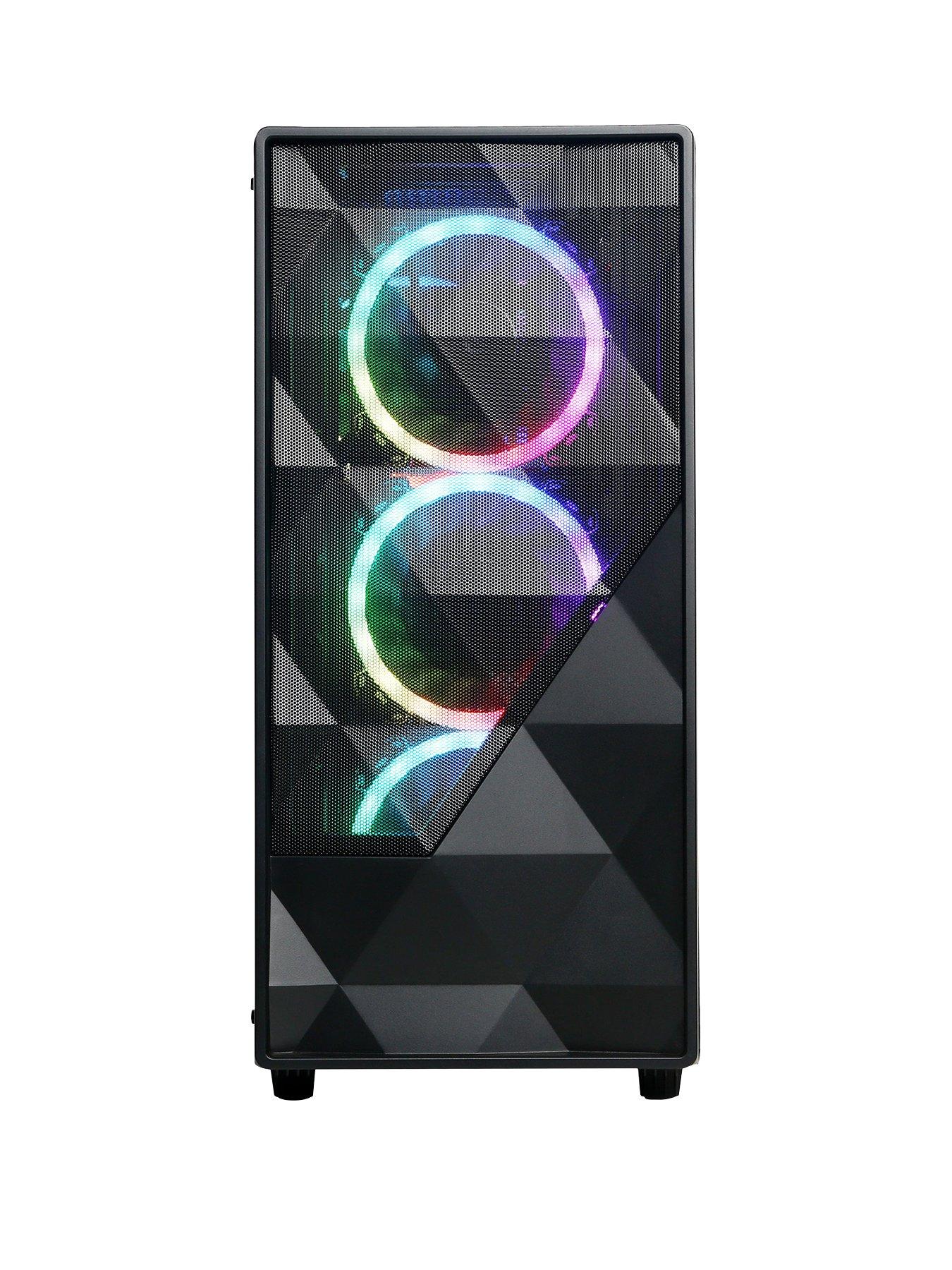 Image 2 of 5 of CyberPower PC Eurus Gaming PC - AMD Ryzen 5 5500, RTX 4060, 16GB RAM, 1TB M.2 NVME SSD