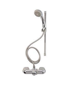 Product photograph of Croydex Chrome Bath And Shower Mixer Set from very.co.uk