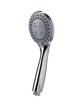 Product photograph of Croydex Nero 3 Function Shower Head from very.co.uk