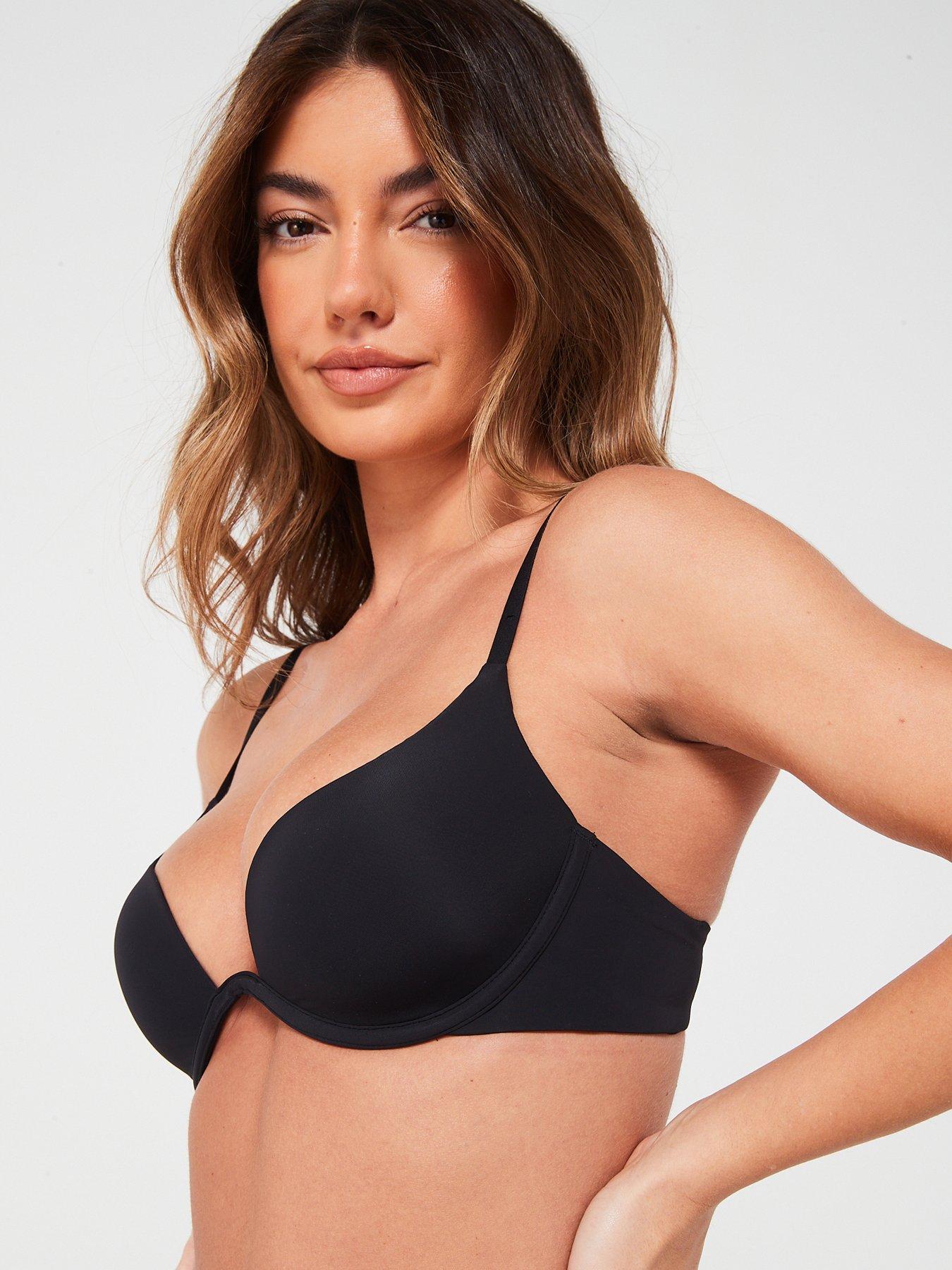 Image 3 of 4 of DORINA Neptune Light Padded Plunge Bra - Black