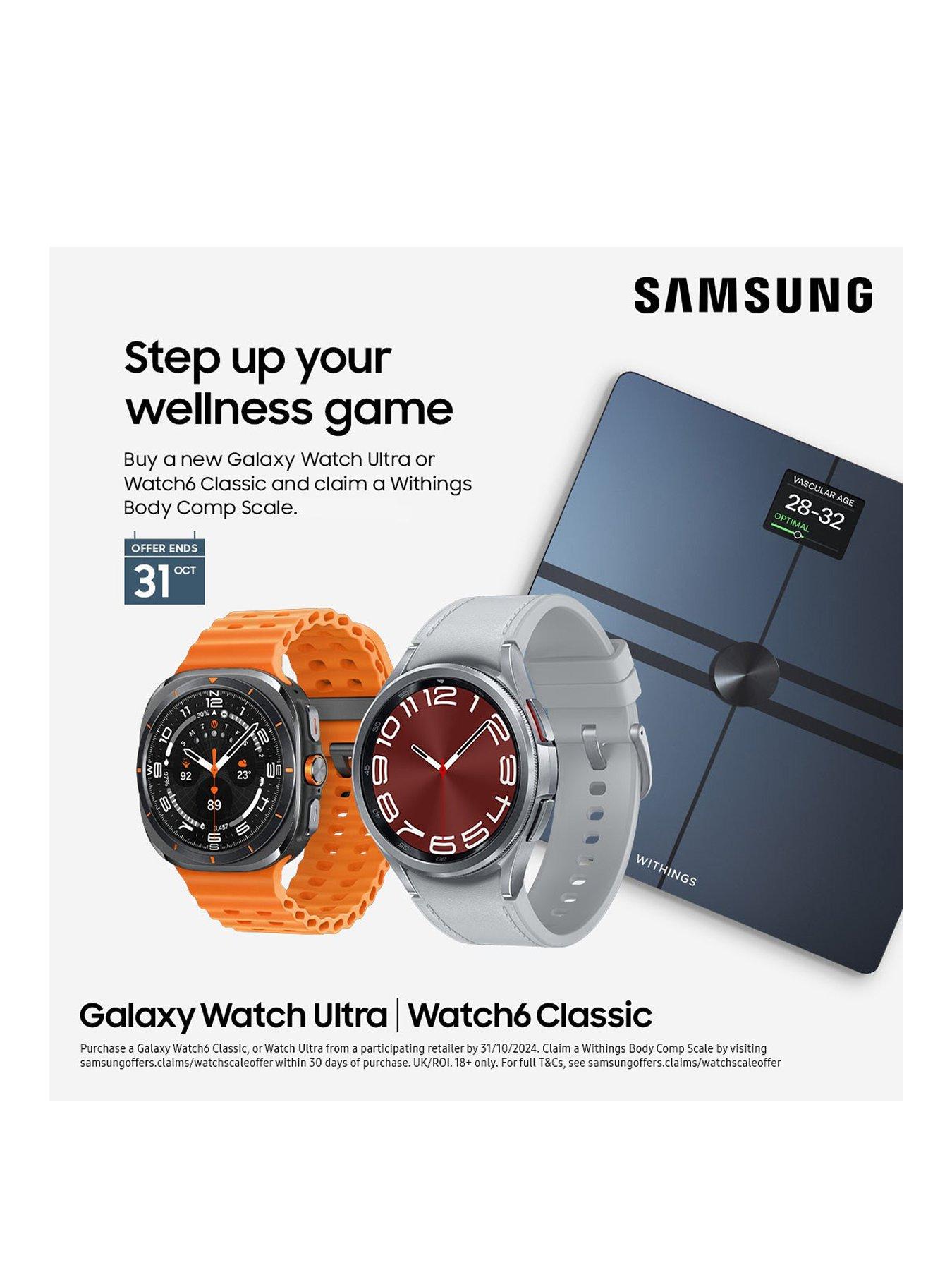 Samsung Galaxy Watch 6 Classic 4G 43mm (GPS) - Silver | very.co.uk