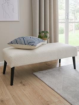 Product photograph of Very Home Oscar Bench - Cream - Fsc Reg Certified from very.co.uk