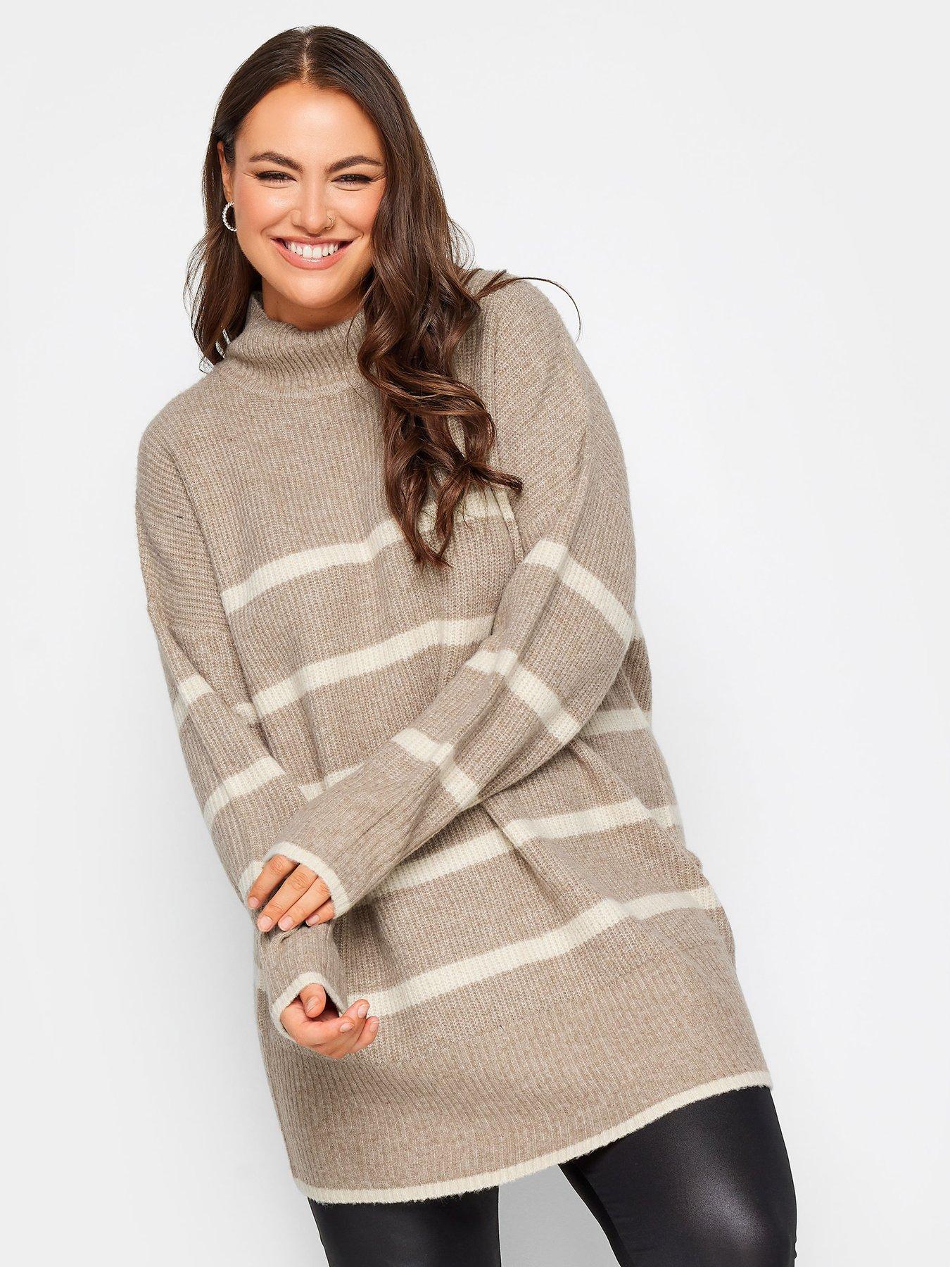 Yours Curve Women's Teddy Conversational Jumper